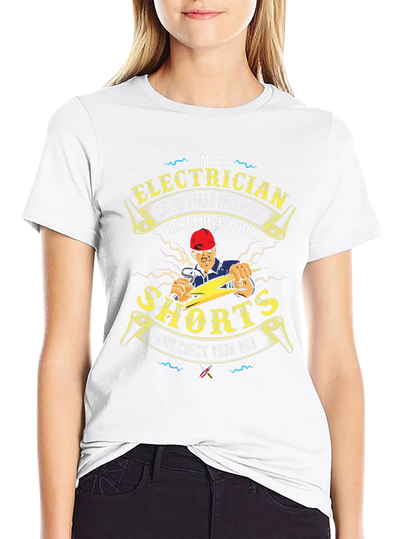 Electrician Humor T-Shirt - Remove Your Shorts!