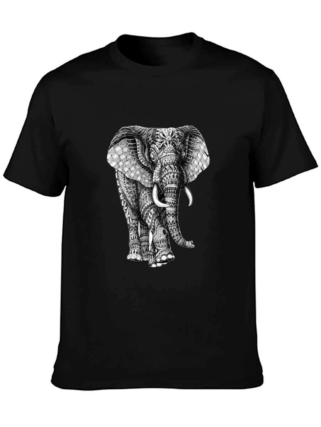 Elephant Graphic Print T-Shirt - Stylish Mens Tee