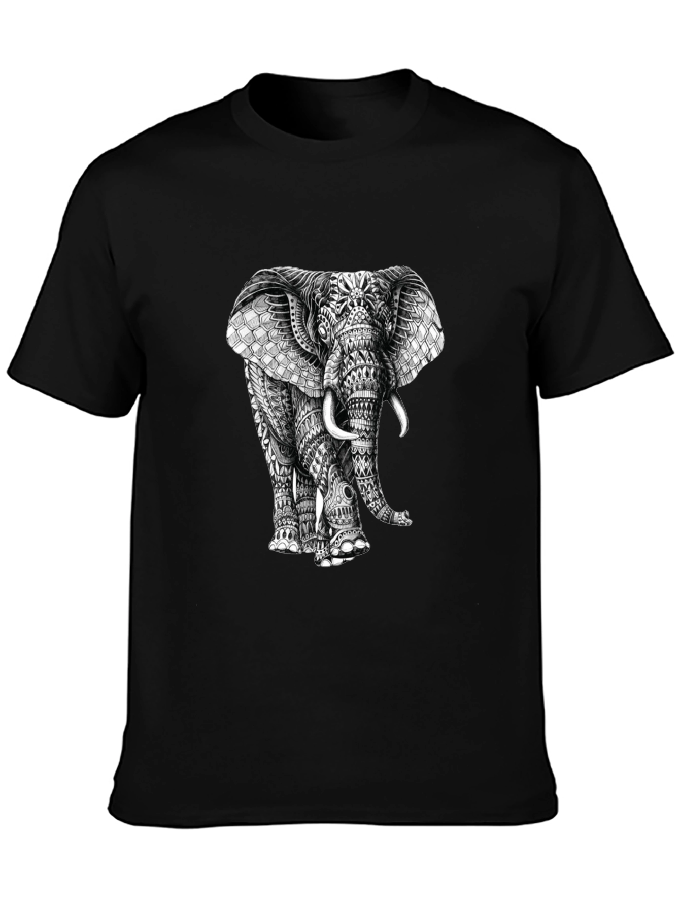 Elephant Graphic Print T-Shirt - Stylish Mens Tee