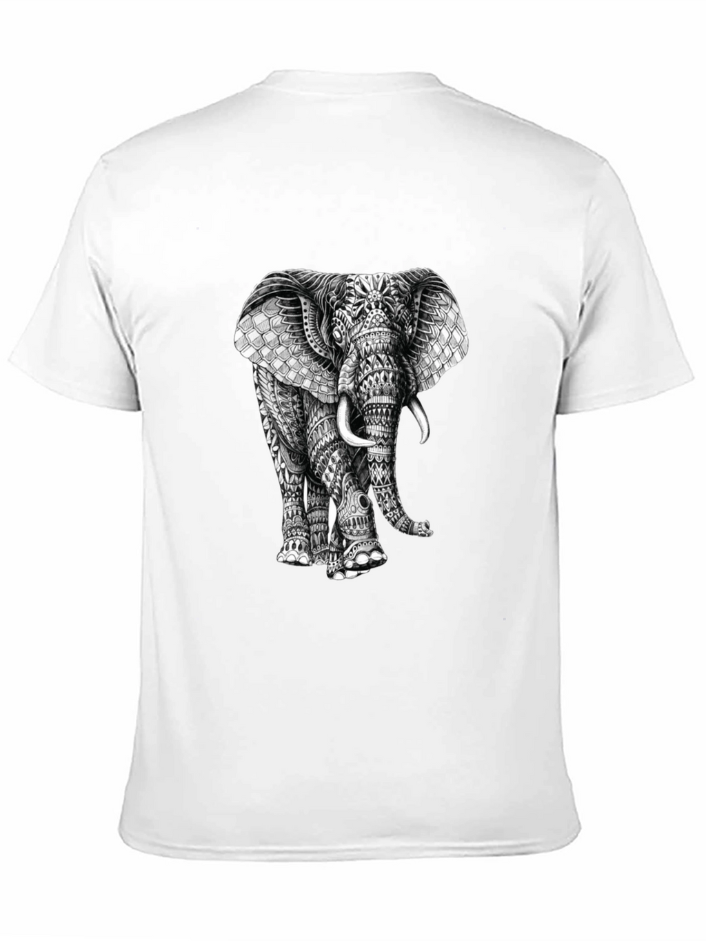 Elephant Graphic Print T-Shirt - Stylish Mens Tee