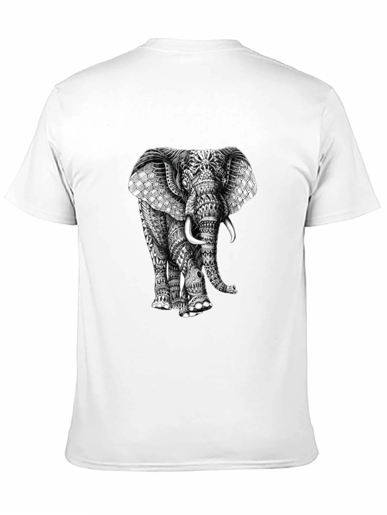 Elephant Graphic Print T-Shirt - Stylish Mens Tee