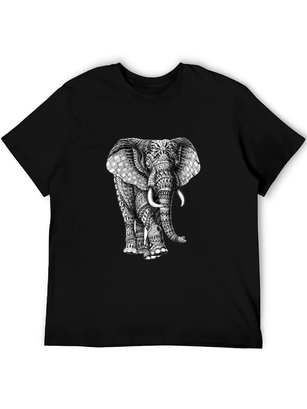Elephant Graphic Print T-Shirt - Stylish Mens Tee