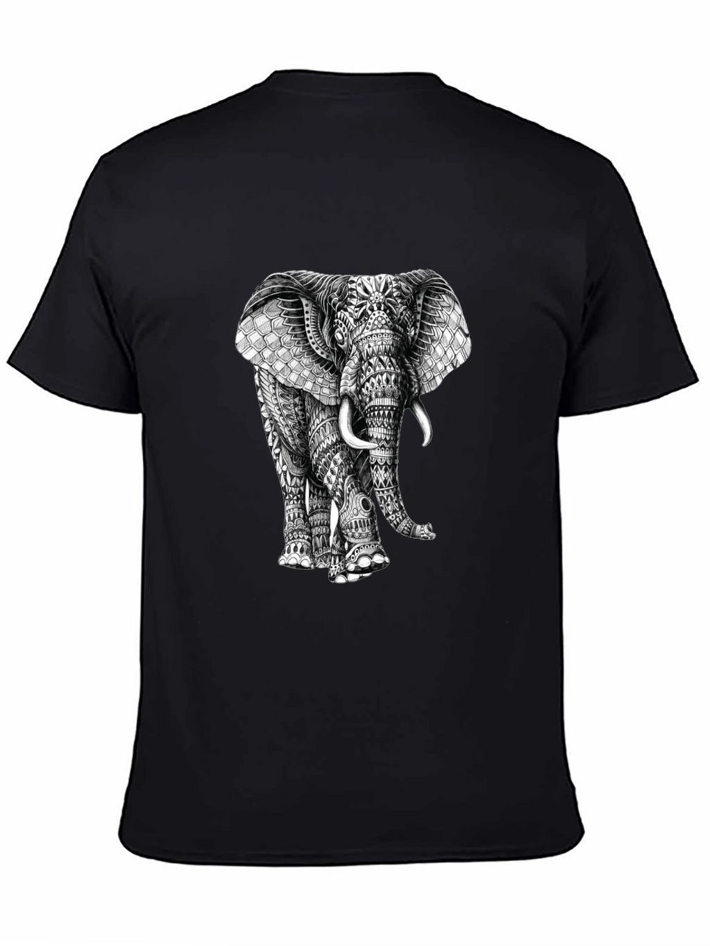 Elephant Graphic Print T-Shirt - Stylish Mens Tee