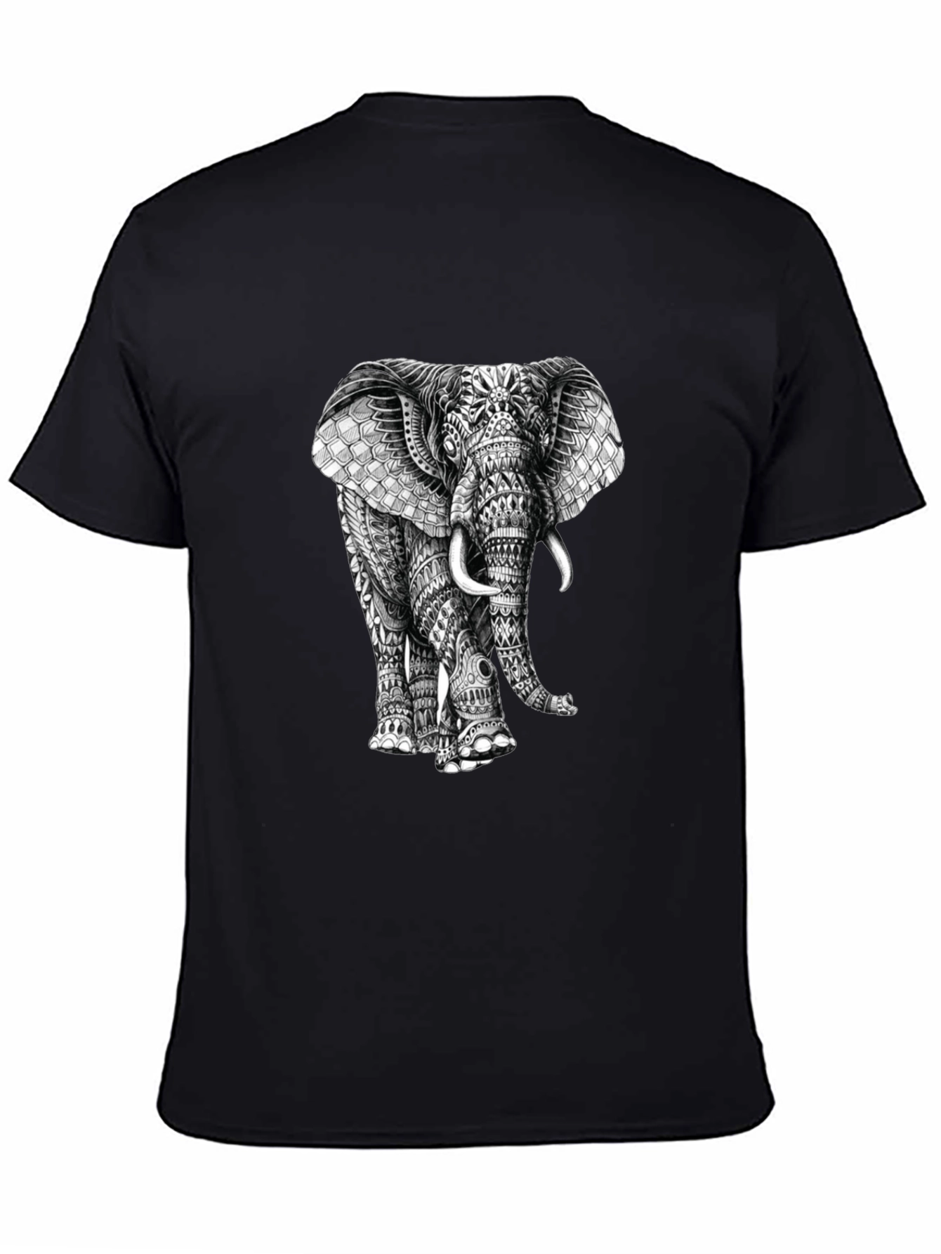 Elephant Graphic Print T-Shirt - Stylish Mens Tee