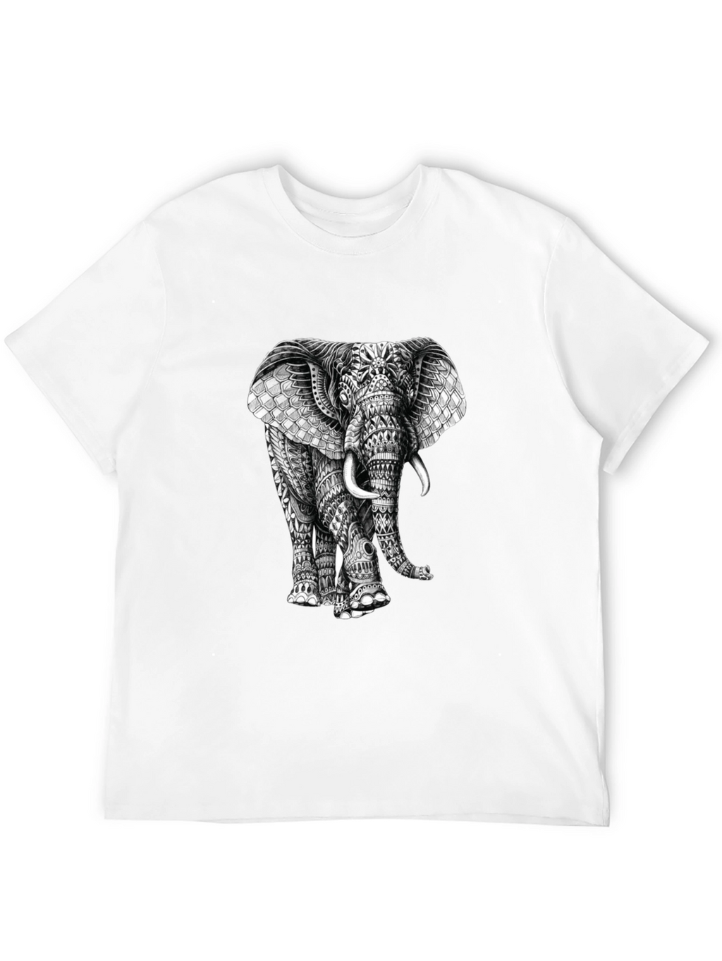 Elephant Graphic Print T-Shirt - Stylish Mens Tee
