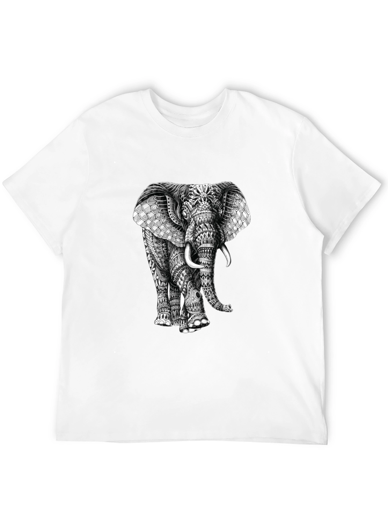 Elephant Graphic Print T-Shirt - Stylish Mens Tee
