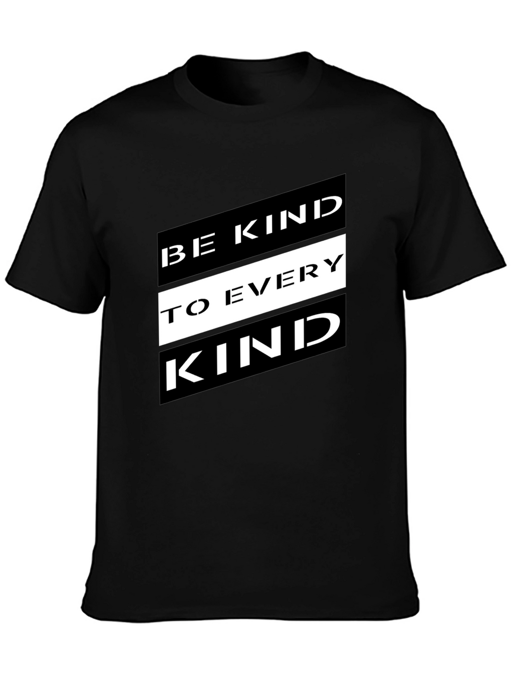 Be Kind to Every Kind Black Graphic Tee