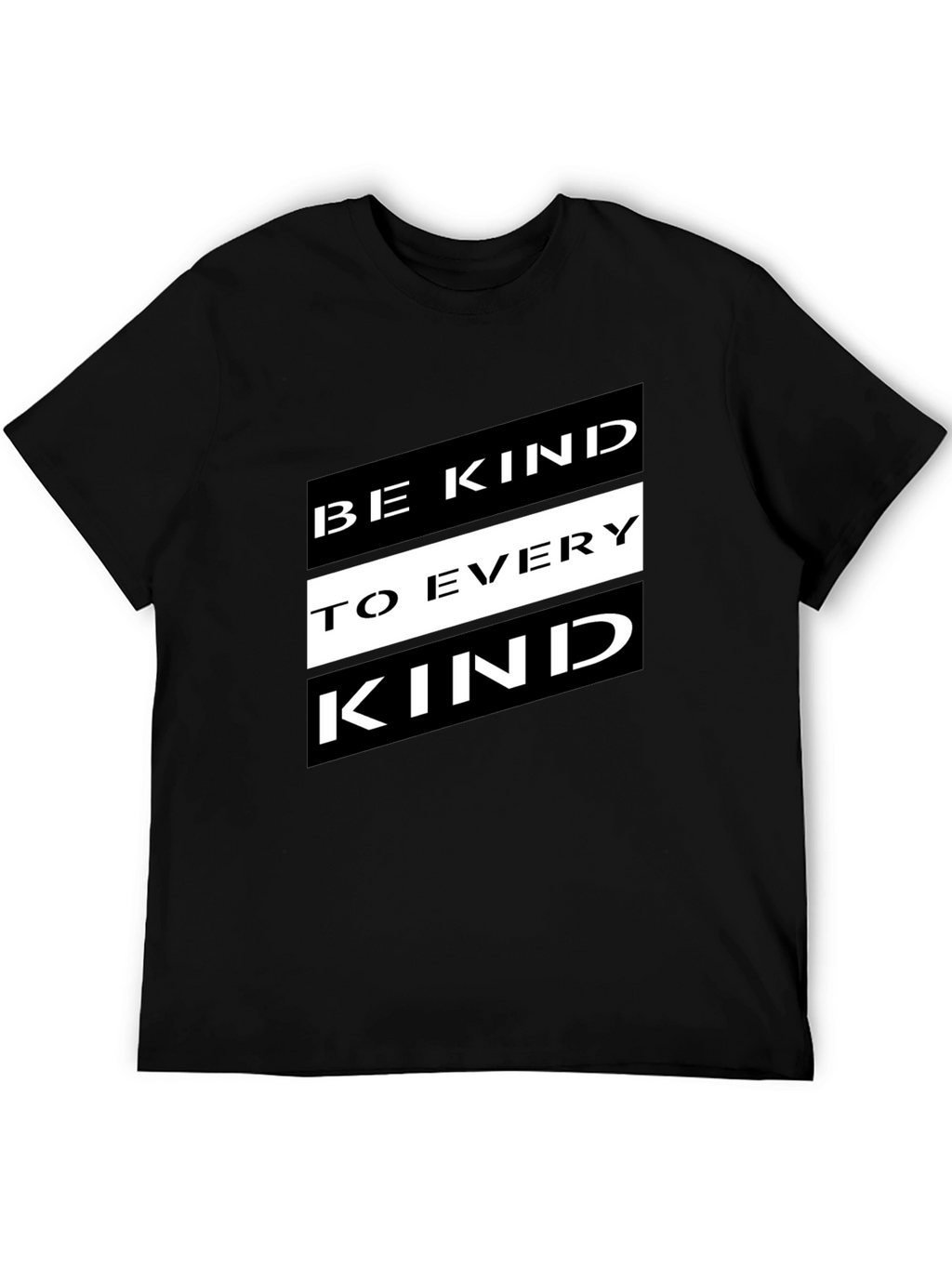 Be Kind to Every Kind Black Graphic Tee