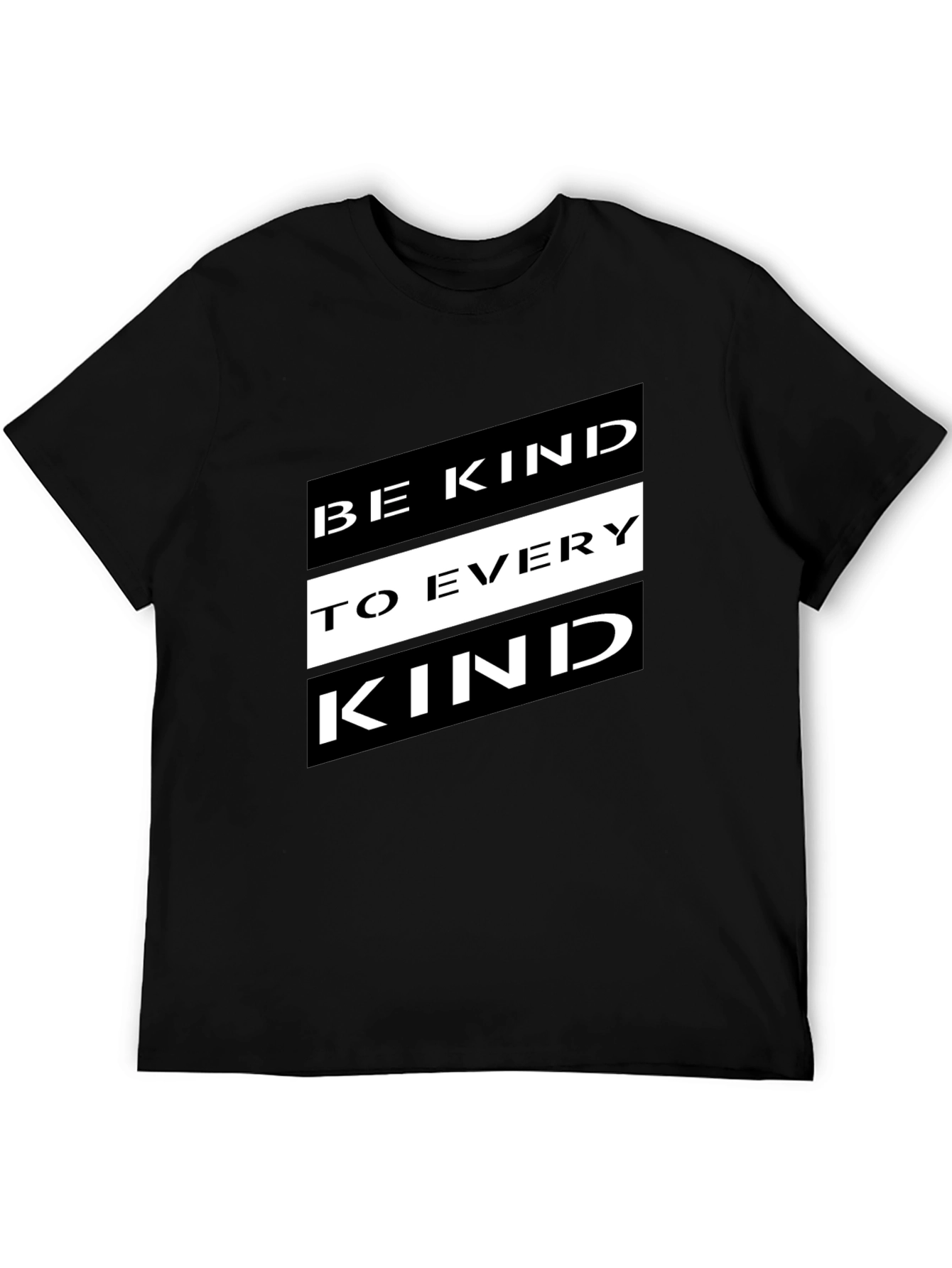 Be Kind to Every Kind Black Graphic Tee