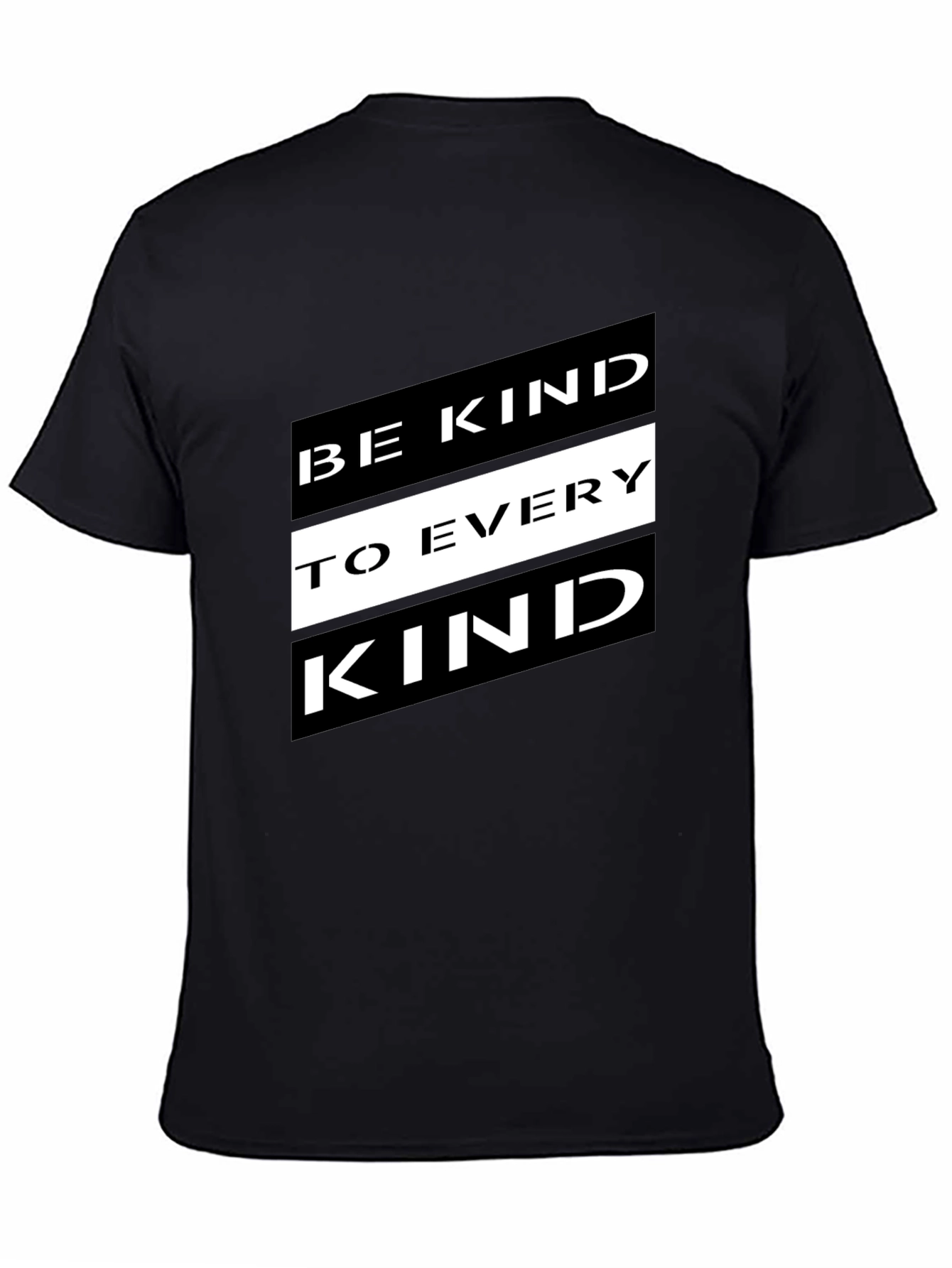 Be Kind to Every Kind Black Graphic Tee