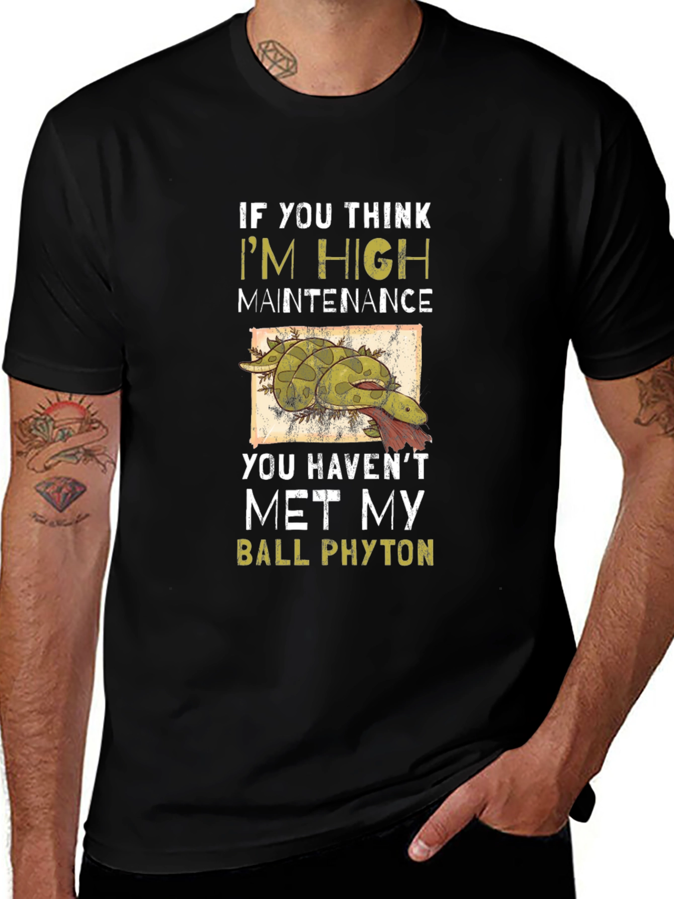 High Maintenance Ball Python Graphic Tee
