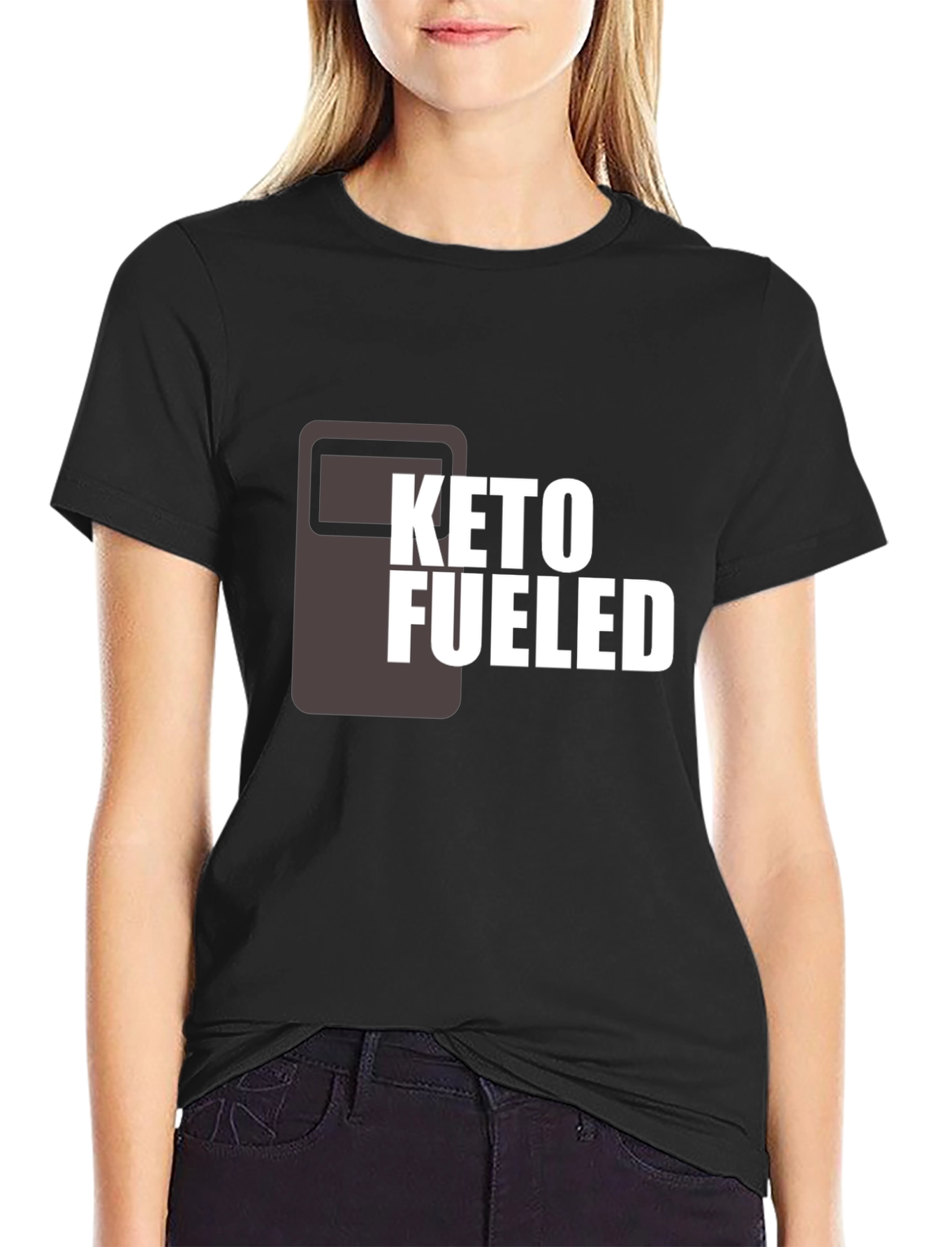 Keto Fueled Graphic T-Shirt - Black Cotton Tee