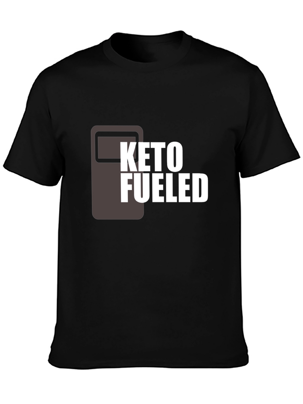 Keto Fueled Graphic T-Shirt - Black Cotton Tee