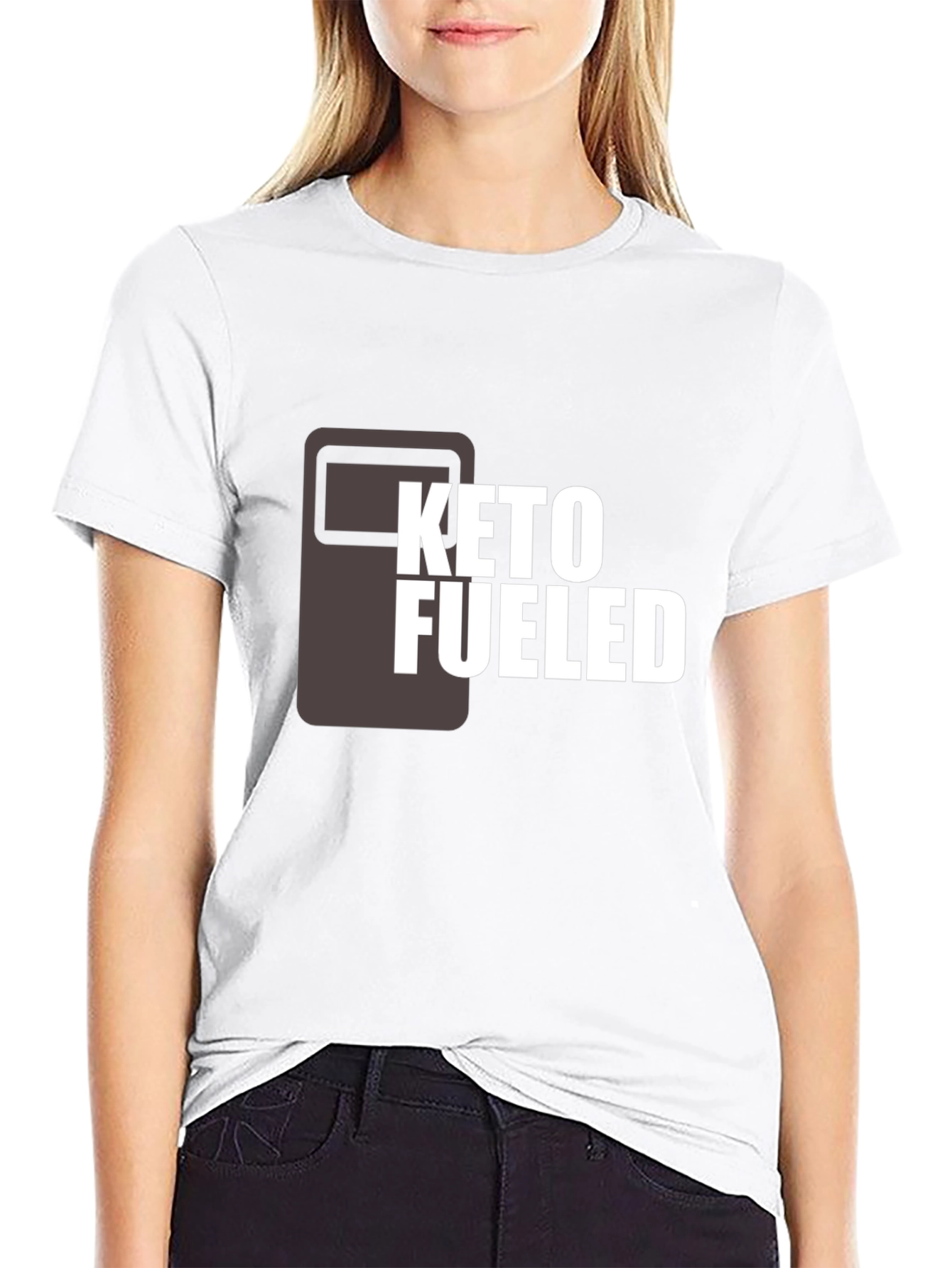 Keto Fueled Graphic T-Shirt - Black Cotton Tee