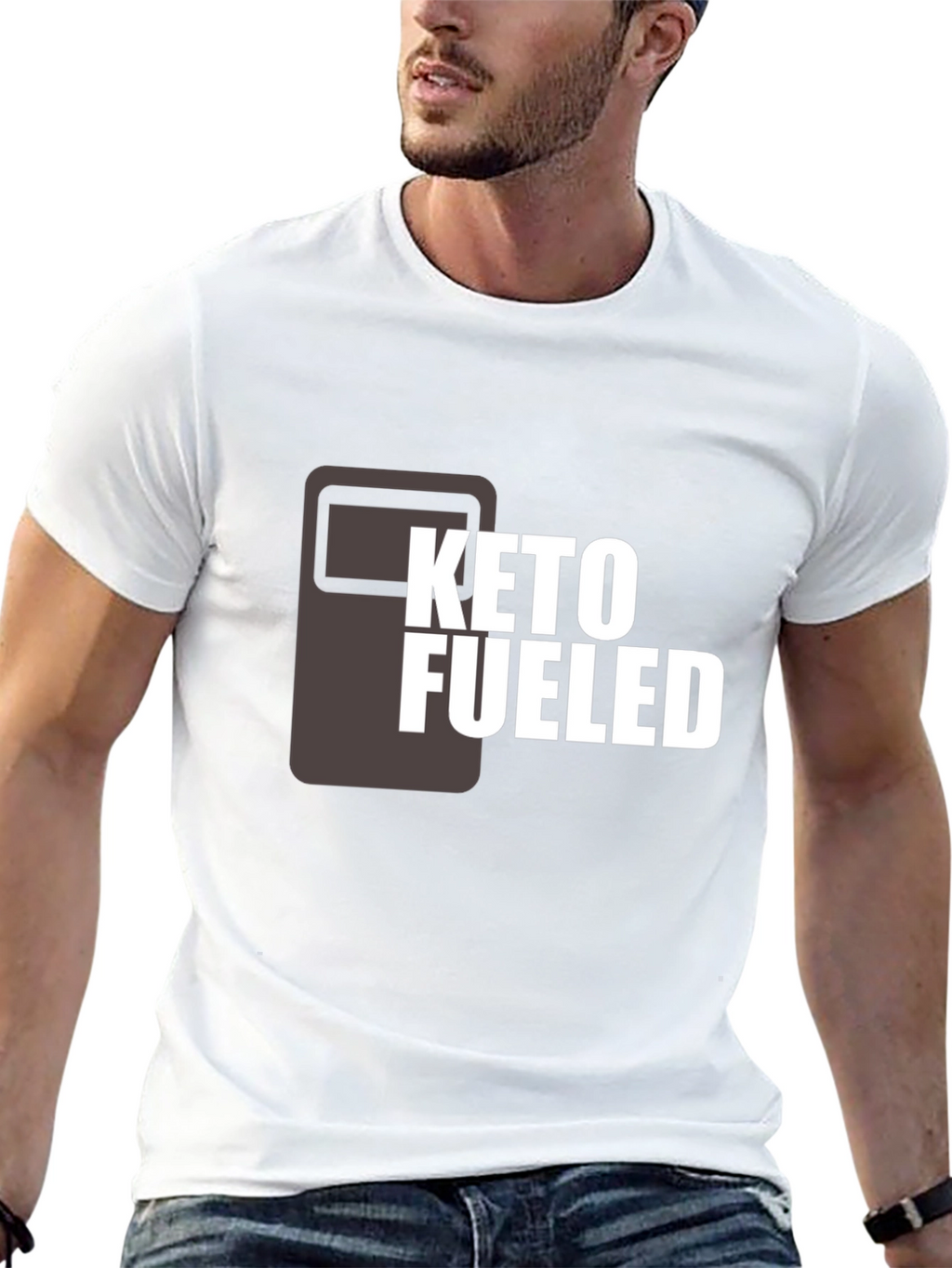 Keto Fueled Graphic T-Shirt - Black Cotton Tee