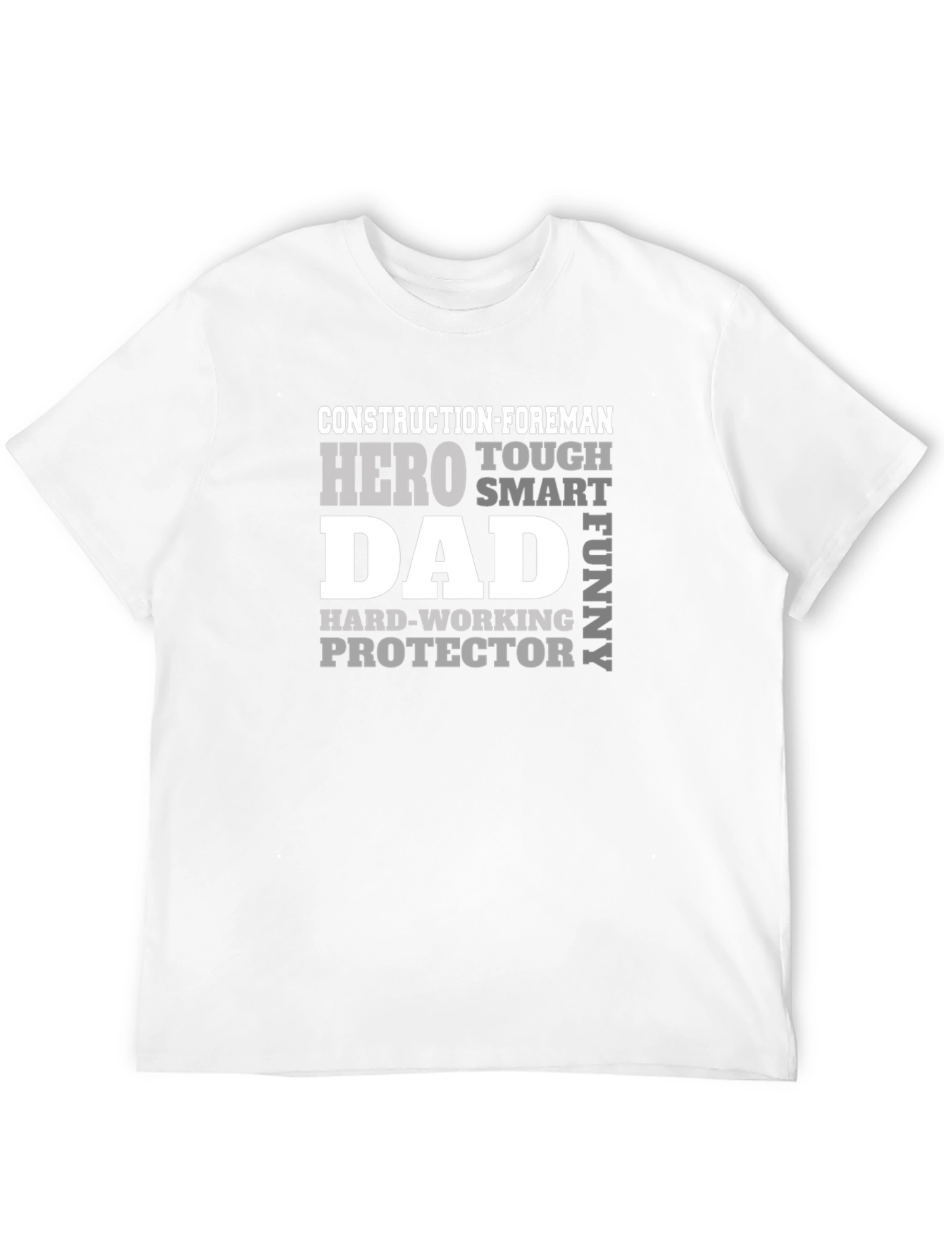 Construction Foreman Dad Hero T-Shirt