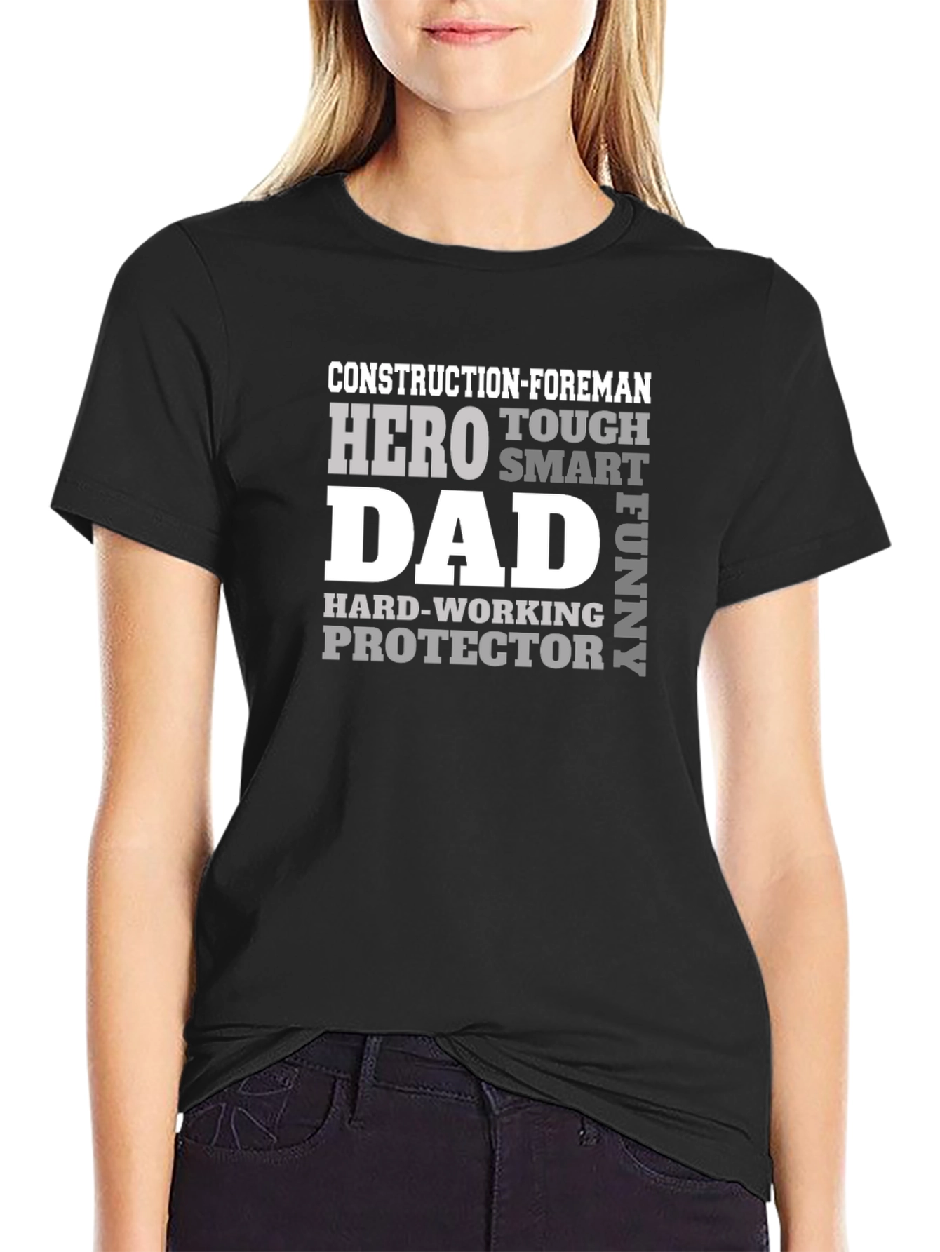 Construction Foreman Dad Hero T-Shirt