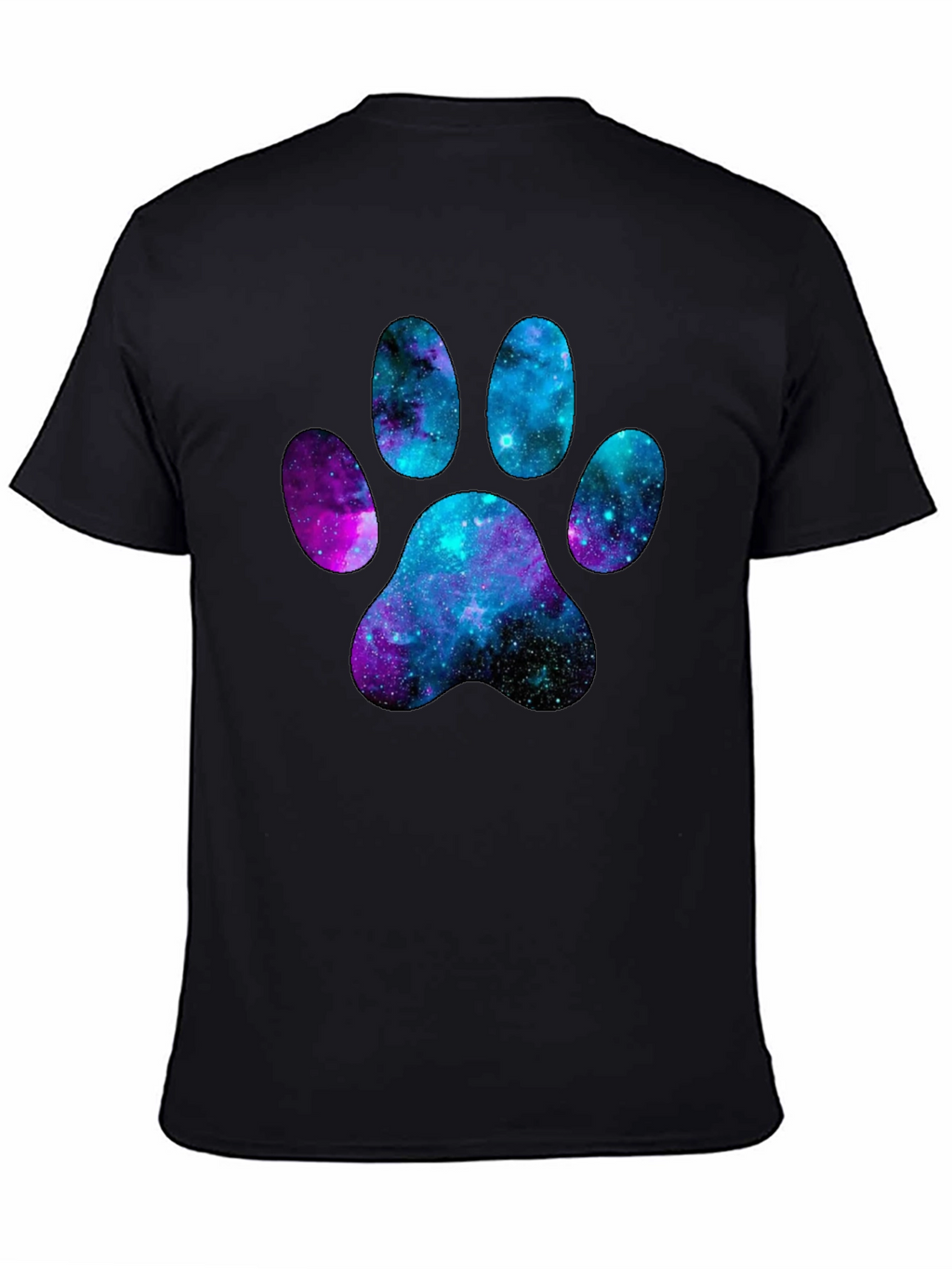 Galaxy Paw Print T-Shirt - Unique Design