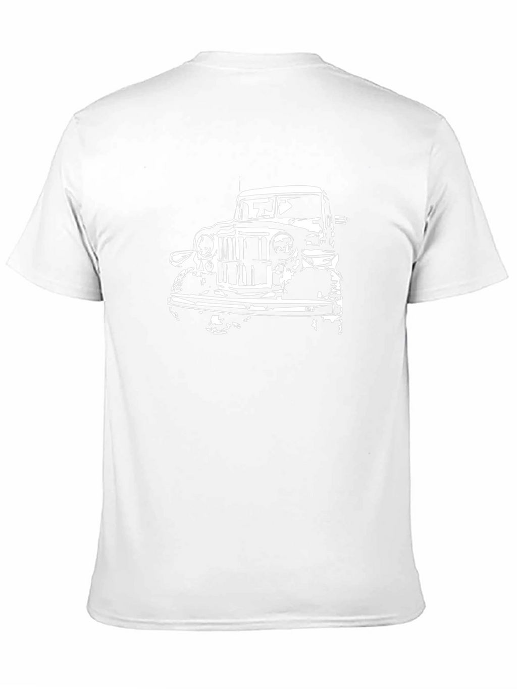 Classic Car Graphic Tee - Black Cotton T-Shirt