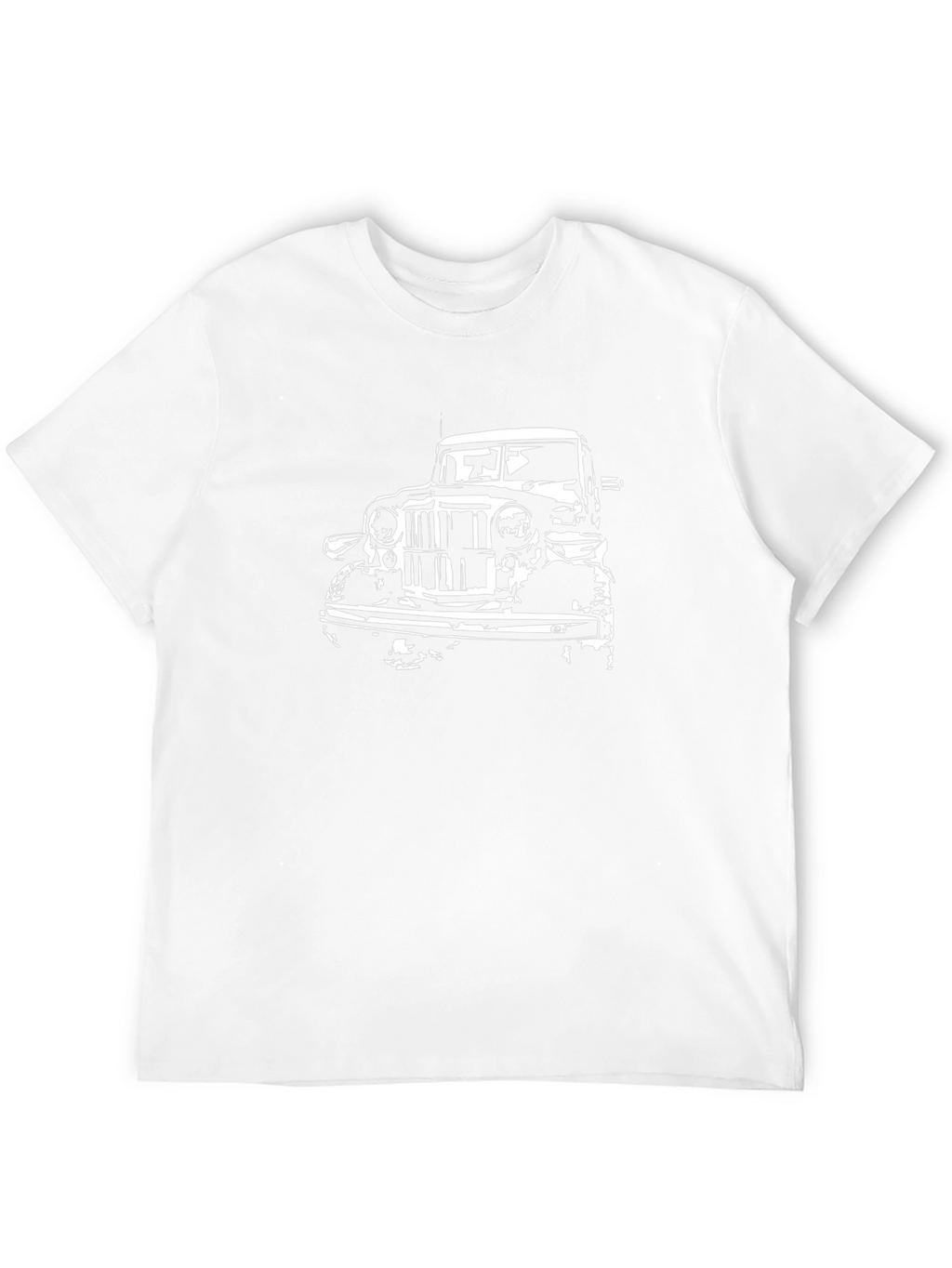 Classic Car Graphic Tee - Black Cotton T-Shirt