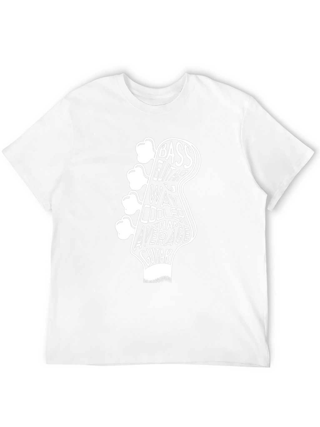 Bass Guitar Graphic Tee: Cooler Than Average Musician T-Shirt