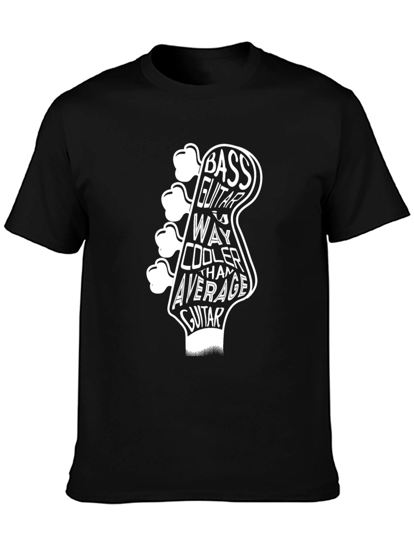 Bass Guitar Graphic Tee: Cooler Than Average Musician T-Shirt