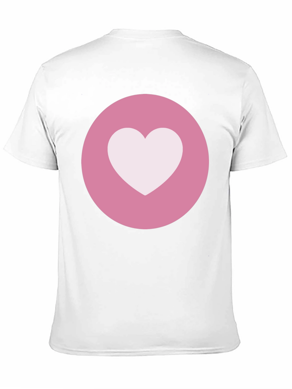 Heart Circle Graphic Tee - Black Casual Comfort
