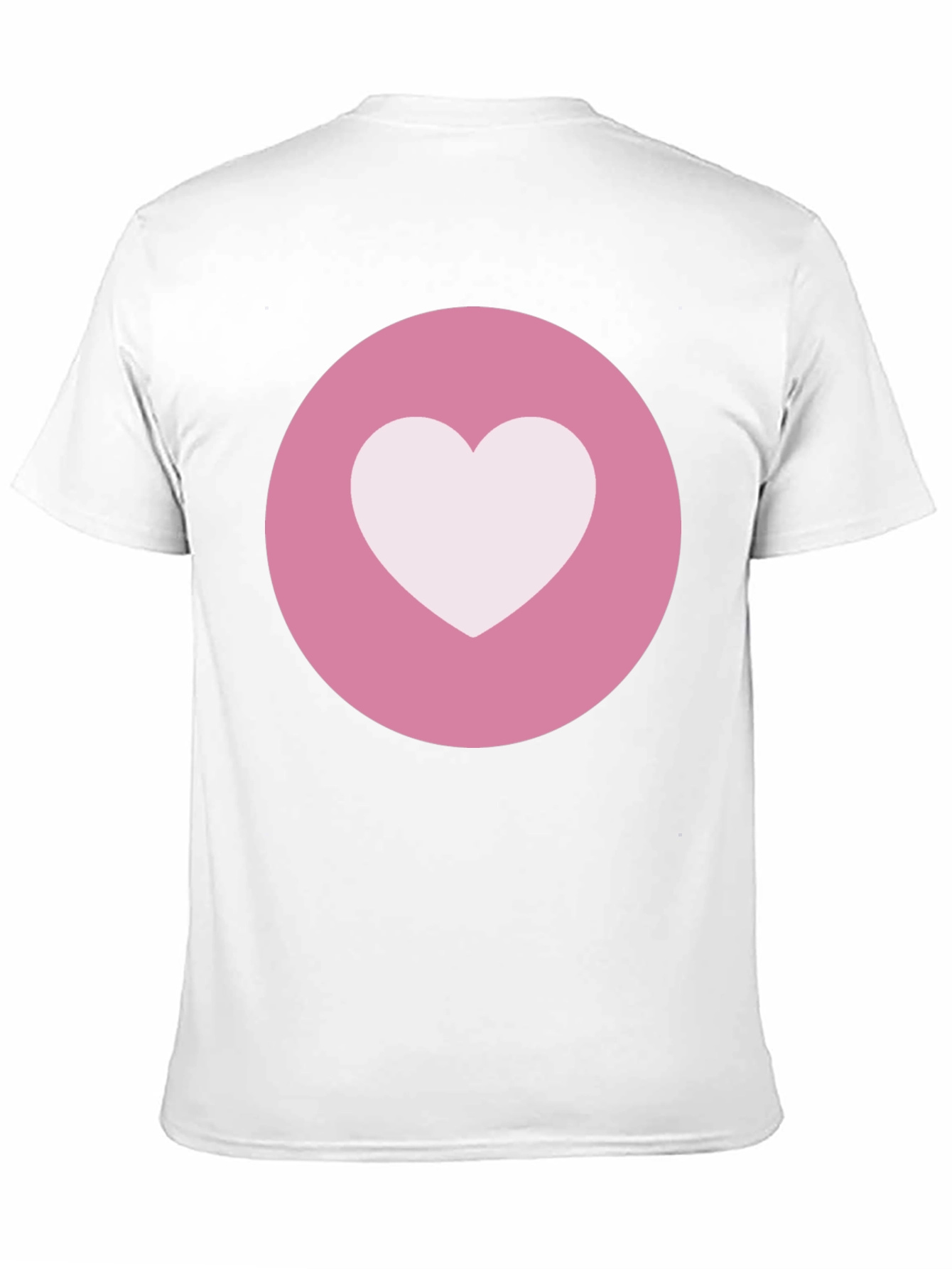 Heart Circle Graphic Tee - Black Casual Comfort