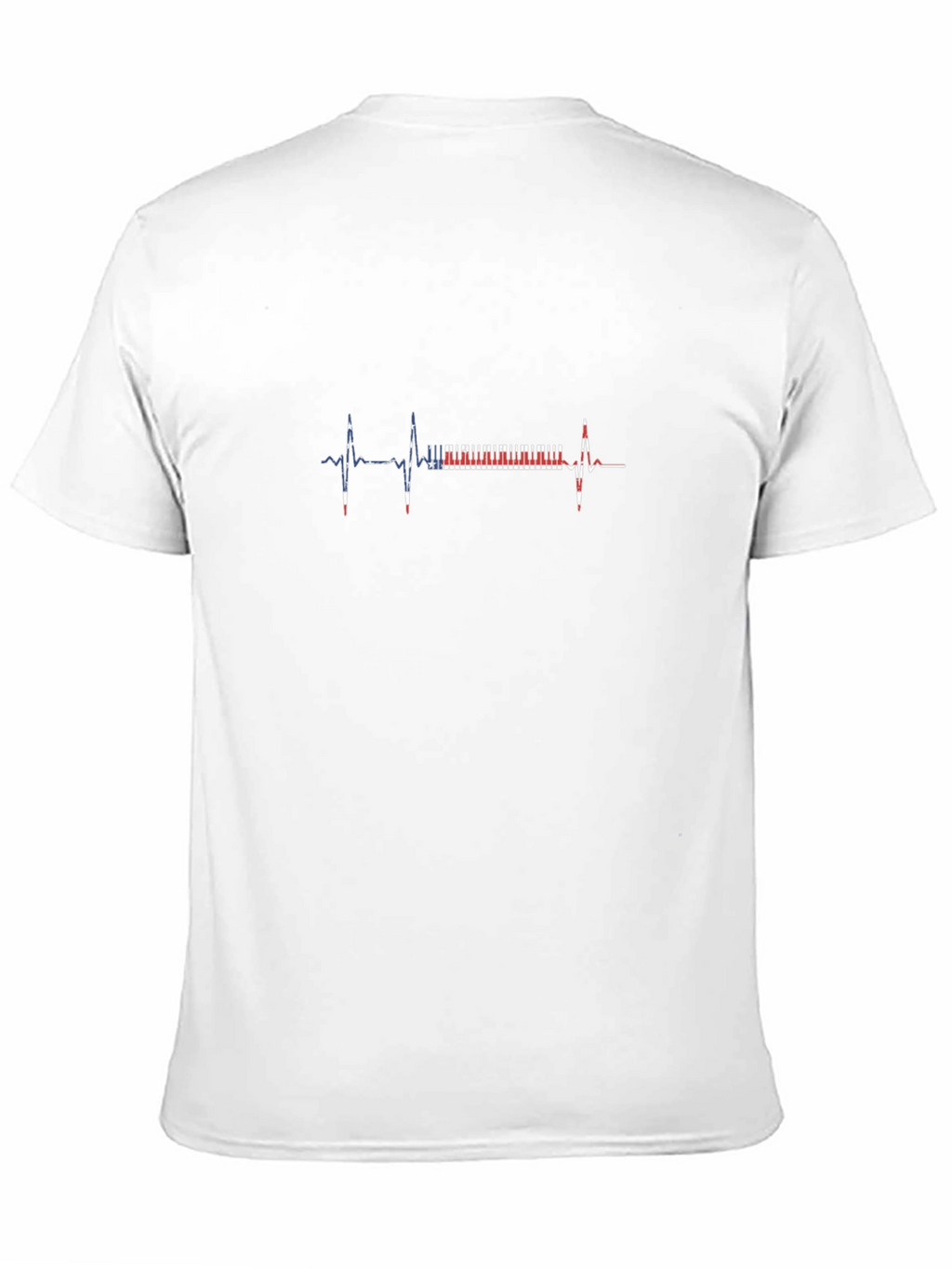 Piano Heartbeat Graphic Tee - Music Lovers T-Shirt