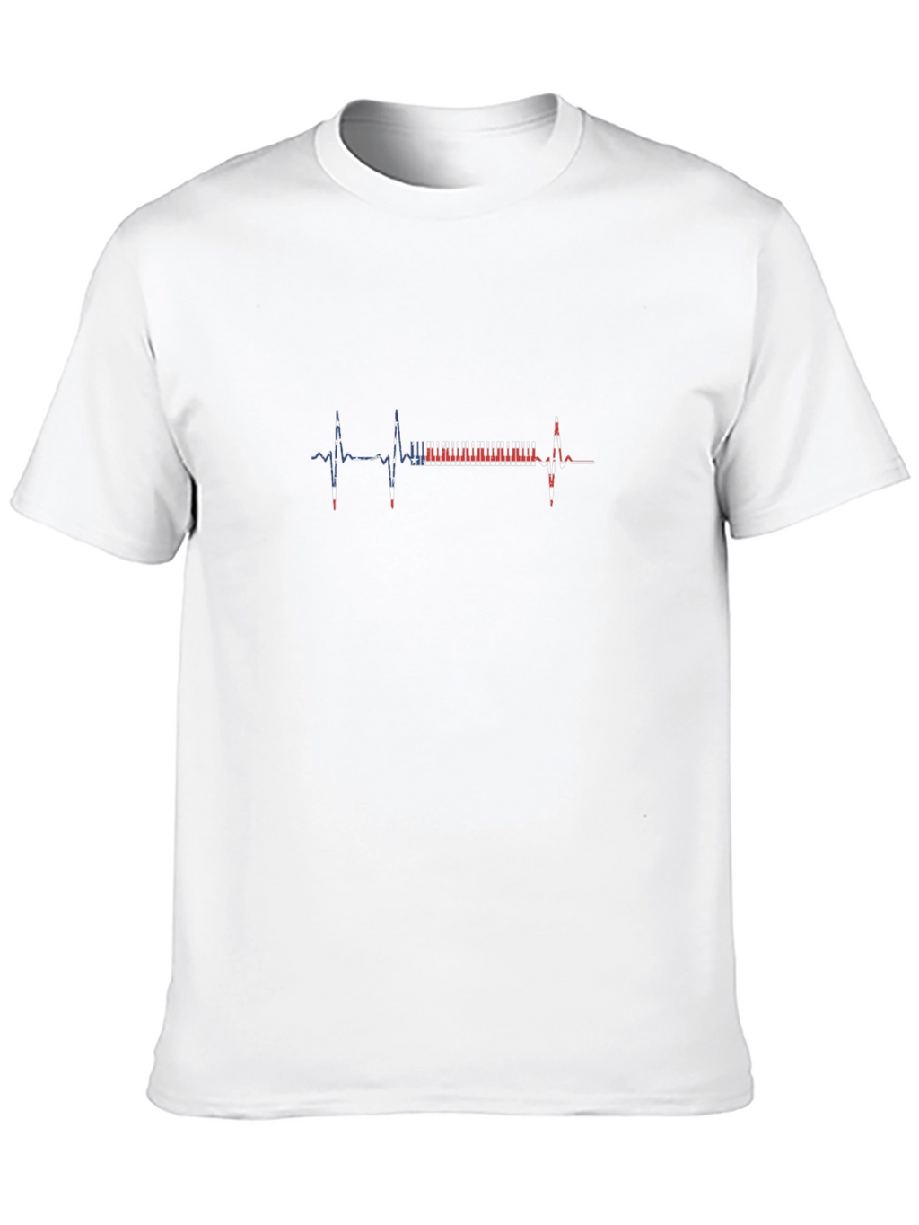 Piano Heartbeat Graphic Tee - Music Lovers T-Shirt