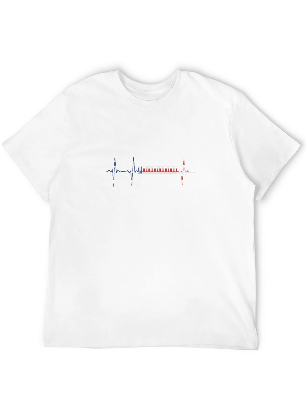 Piano Heartbeat Graphic Tee - Music Lovers T-Shirt