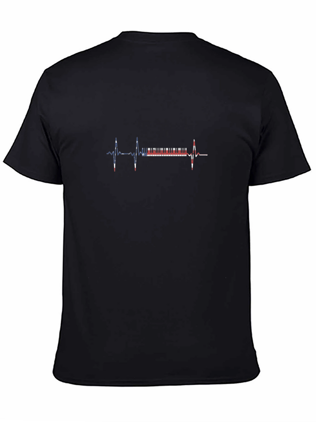 Piano Heartbeat Graphic Tee - Music Lovers T-Shirt