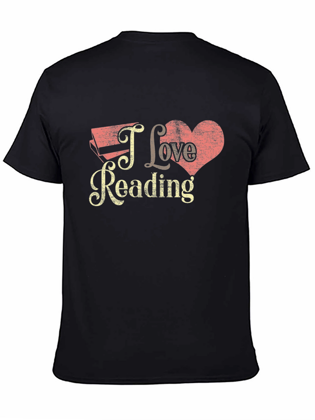I Love Reading Black T-Shirt - Book Lover Tee