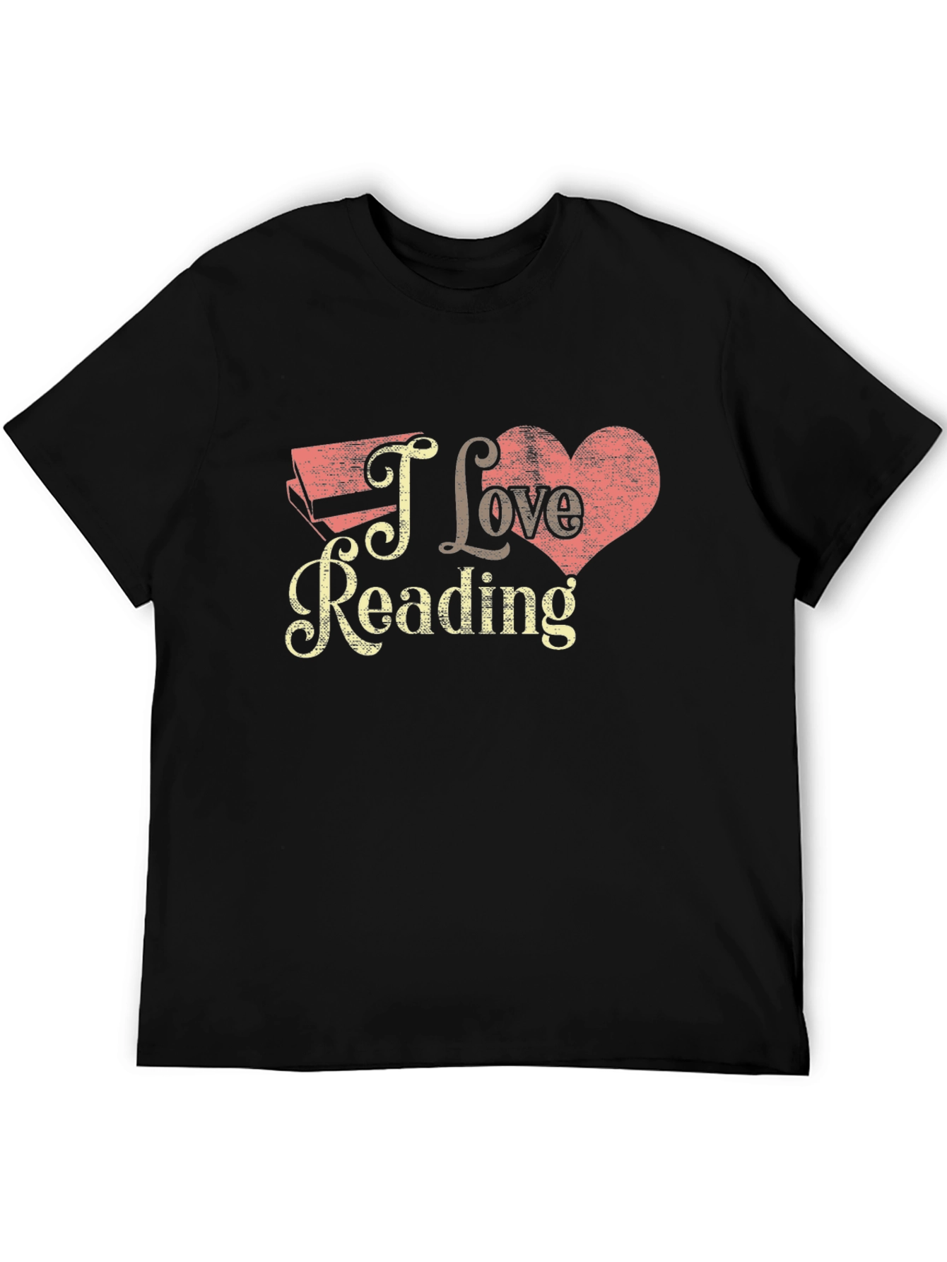 I Love Reading Black T-Shirt - Book Lover Tee