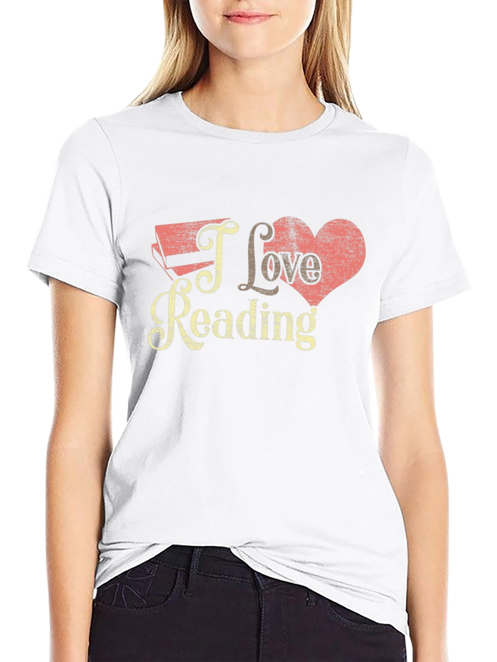 I Love Reading Black T-Shirt - Book Lover Tee