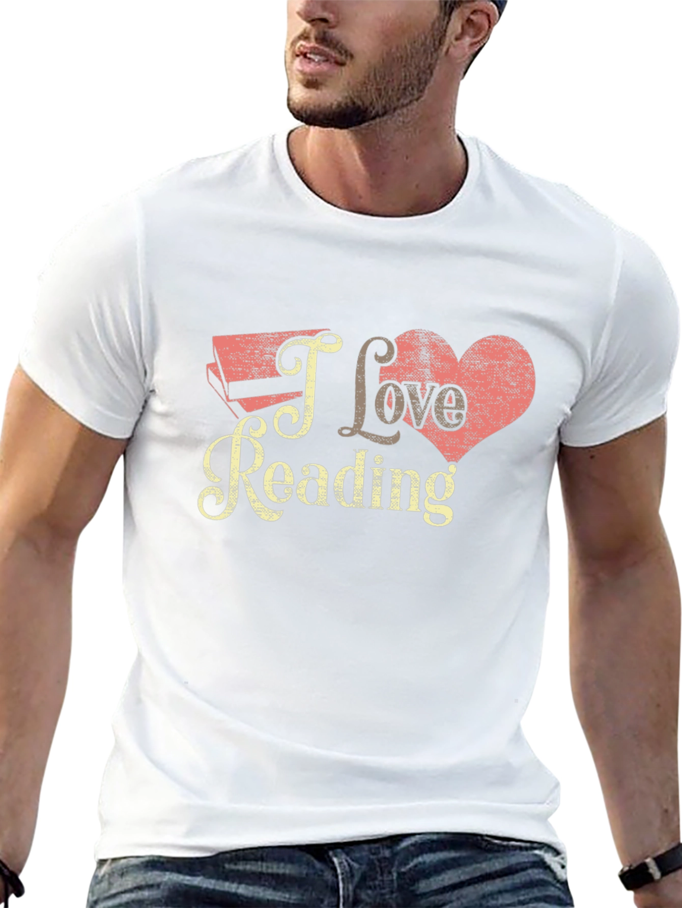 I Love Reading Black T-Shirt - Book Lover Tee