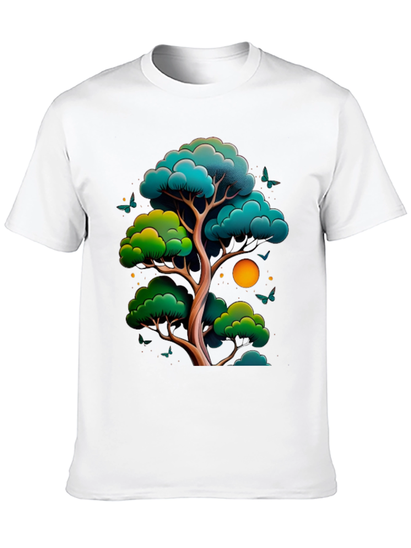 Zen Tree Graphic Tee - Nature Inspired Black T-Shirt