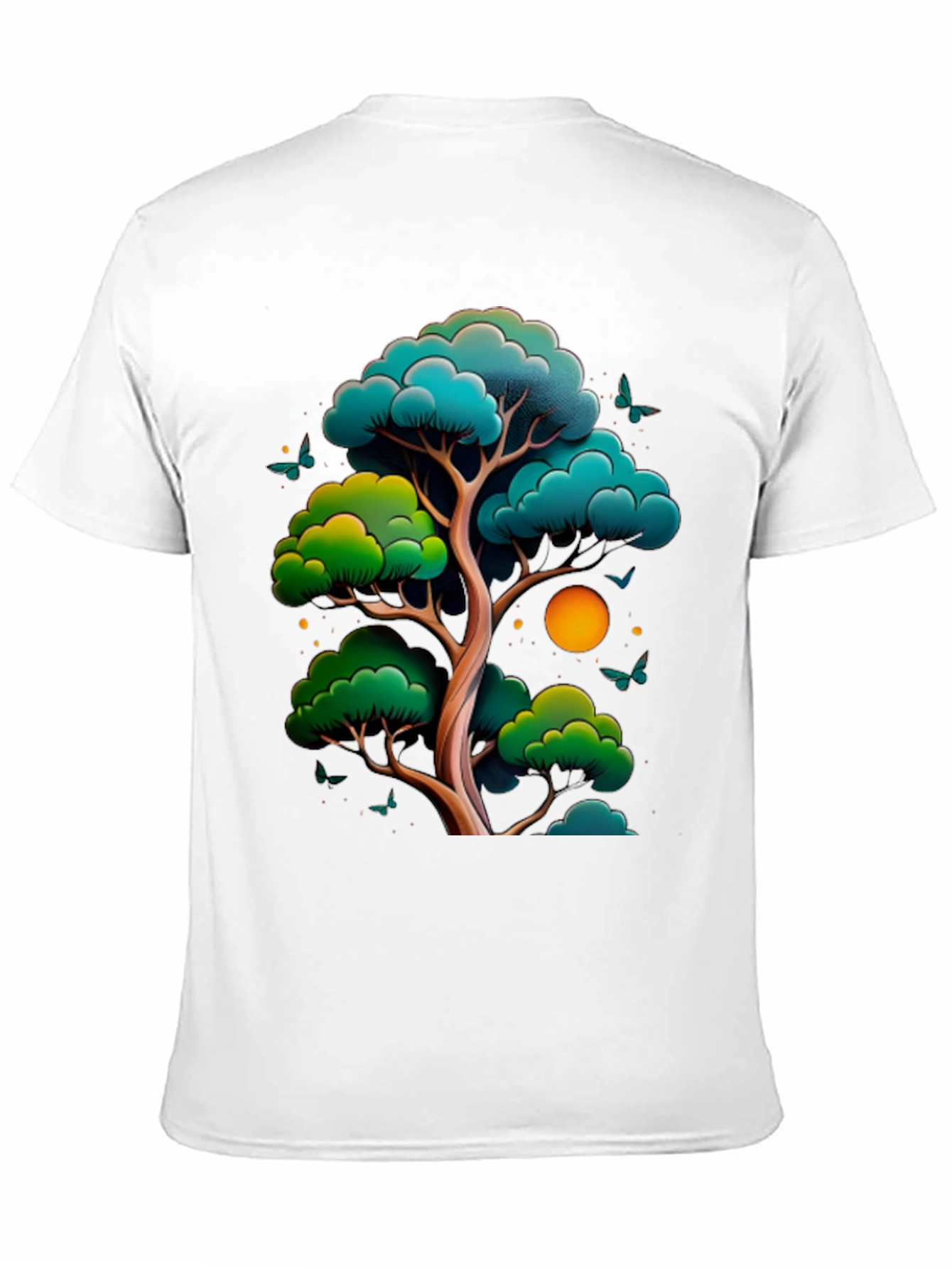 Zen Tree Graphic Tee - Nature Inspired Black T-Shirt