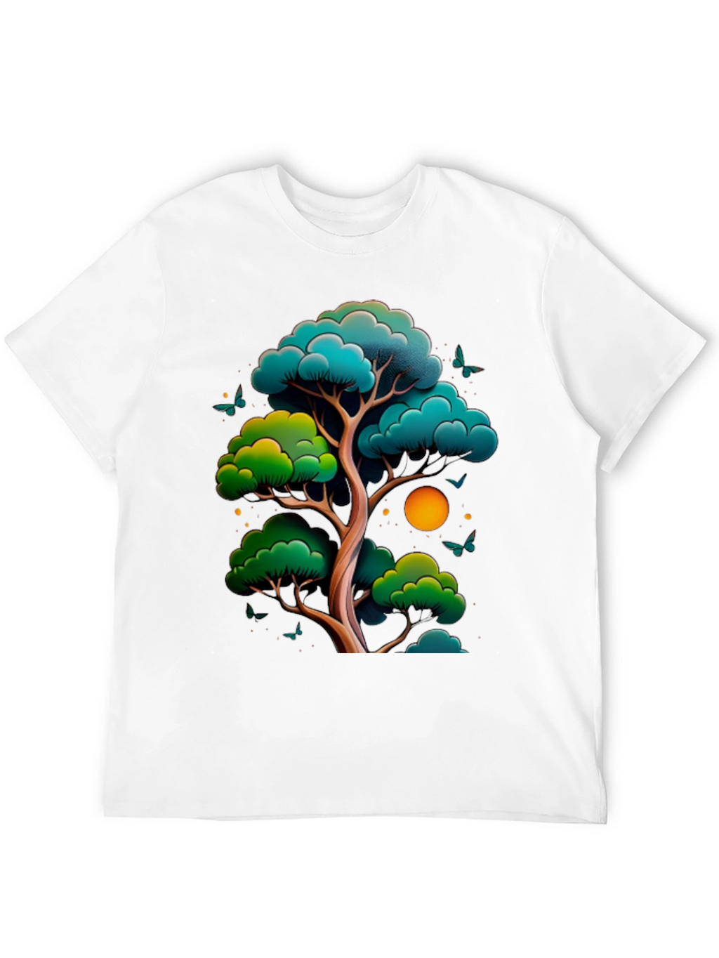 Zen Tree Graphic Tee - Nature Inspired Black T-Shirt