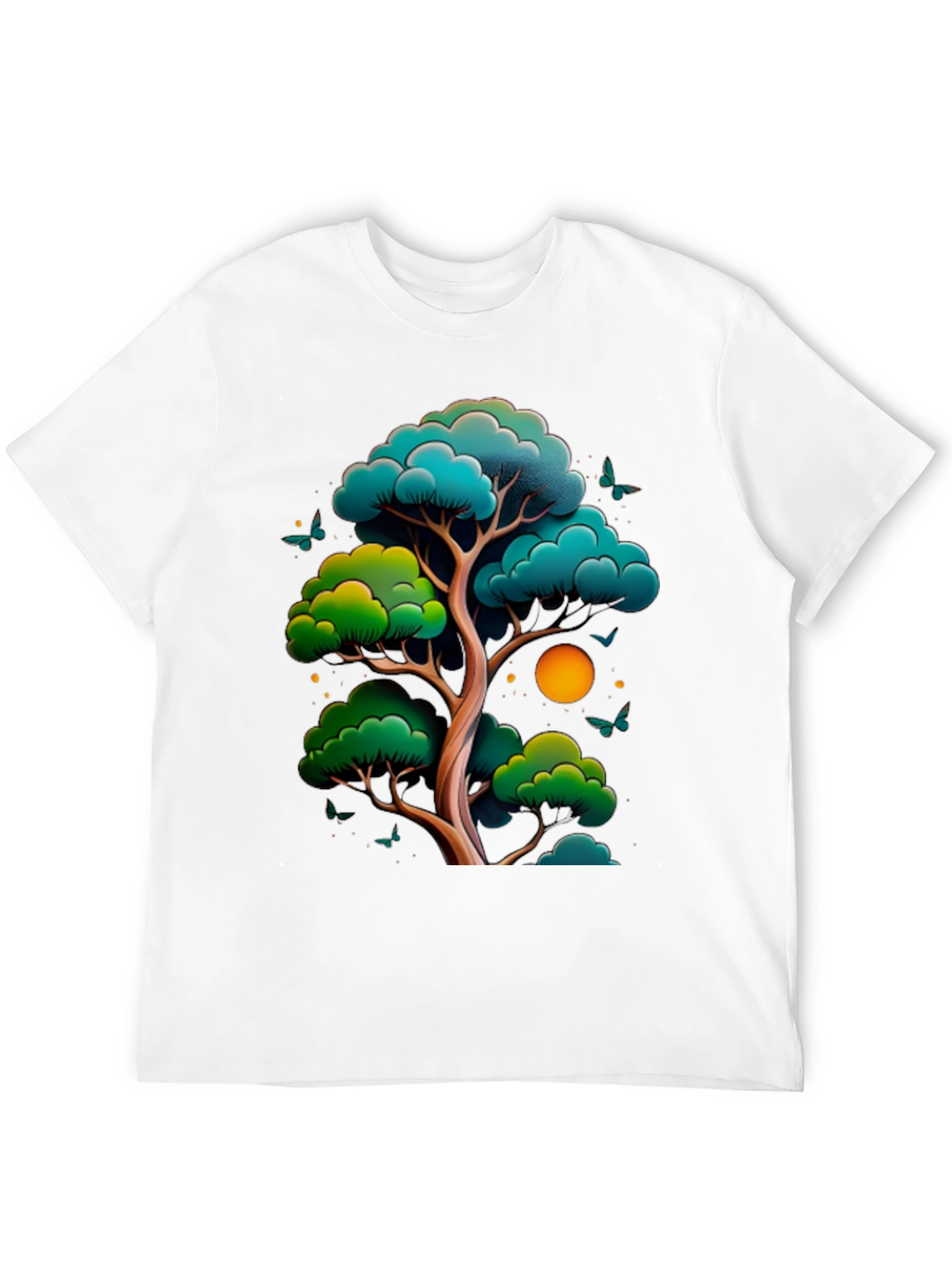 Zen Tree Graphic Tee - Nature Inspired Black T-Shirt