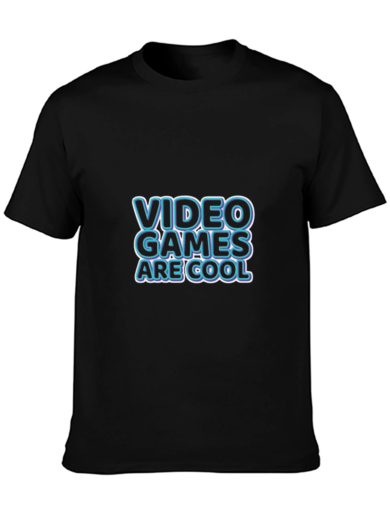 Video Games Are Cool Black T-Shirt