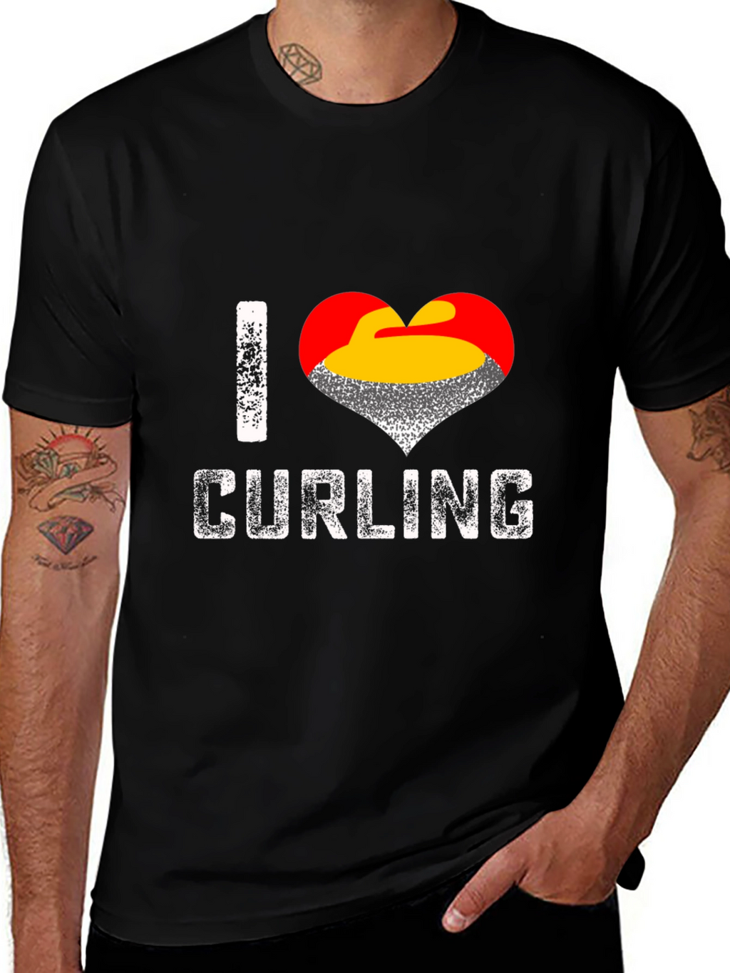 I Love Curling T-Shirt