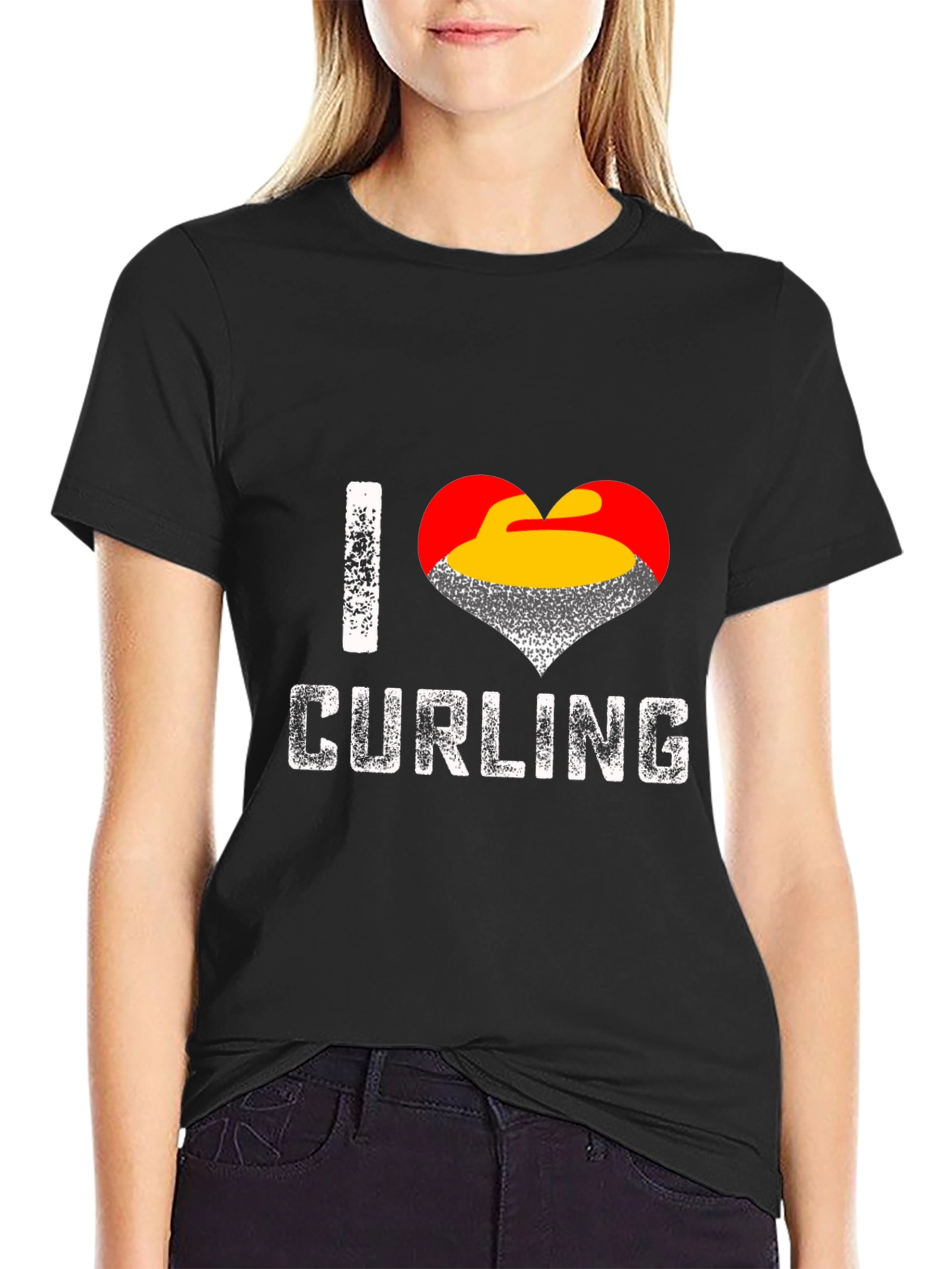 I Love Curling T-Shirt