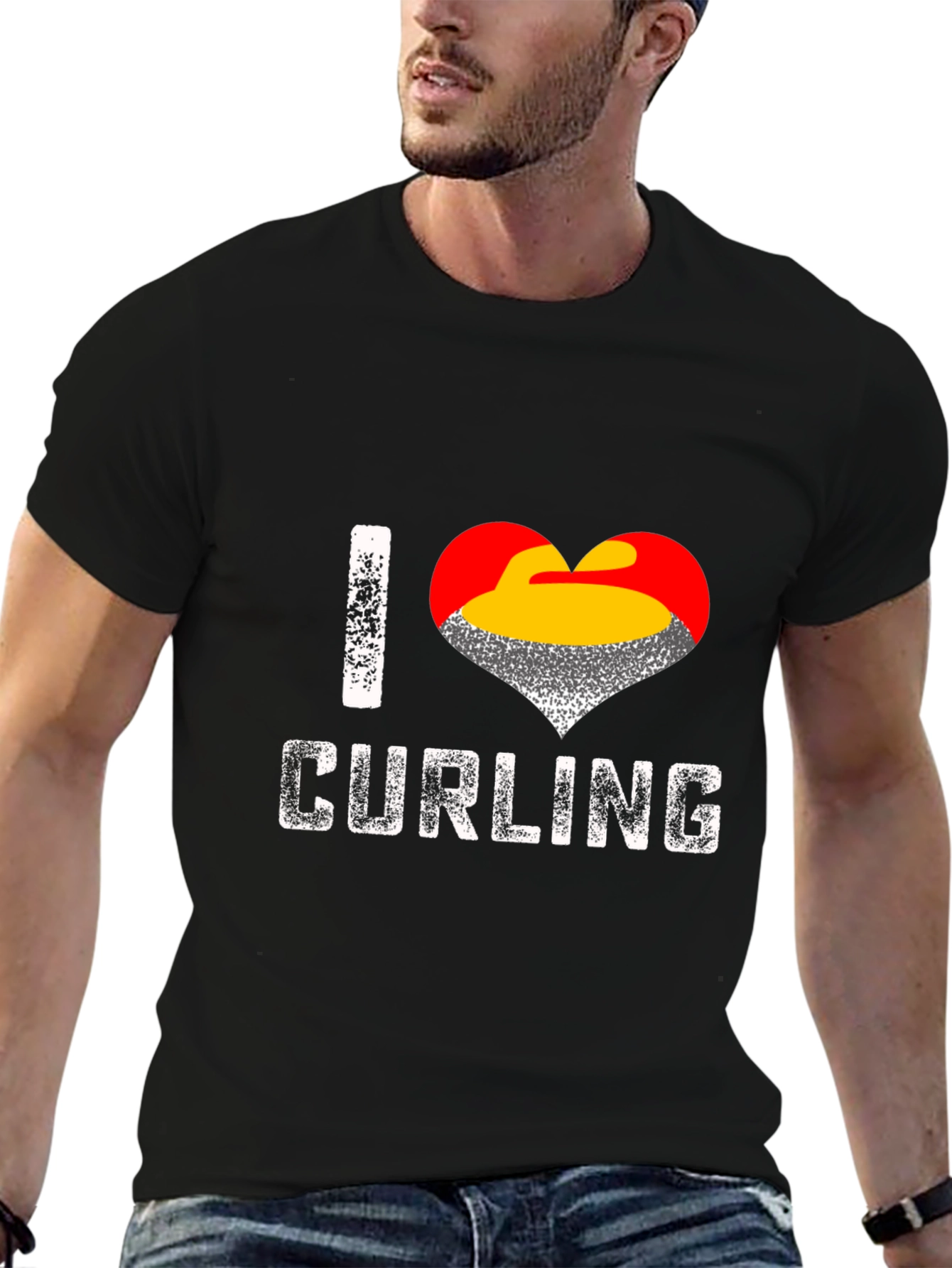 I Love Curling T-Shirt
