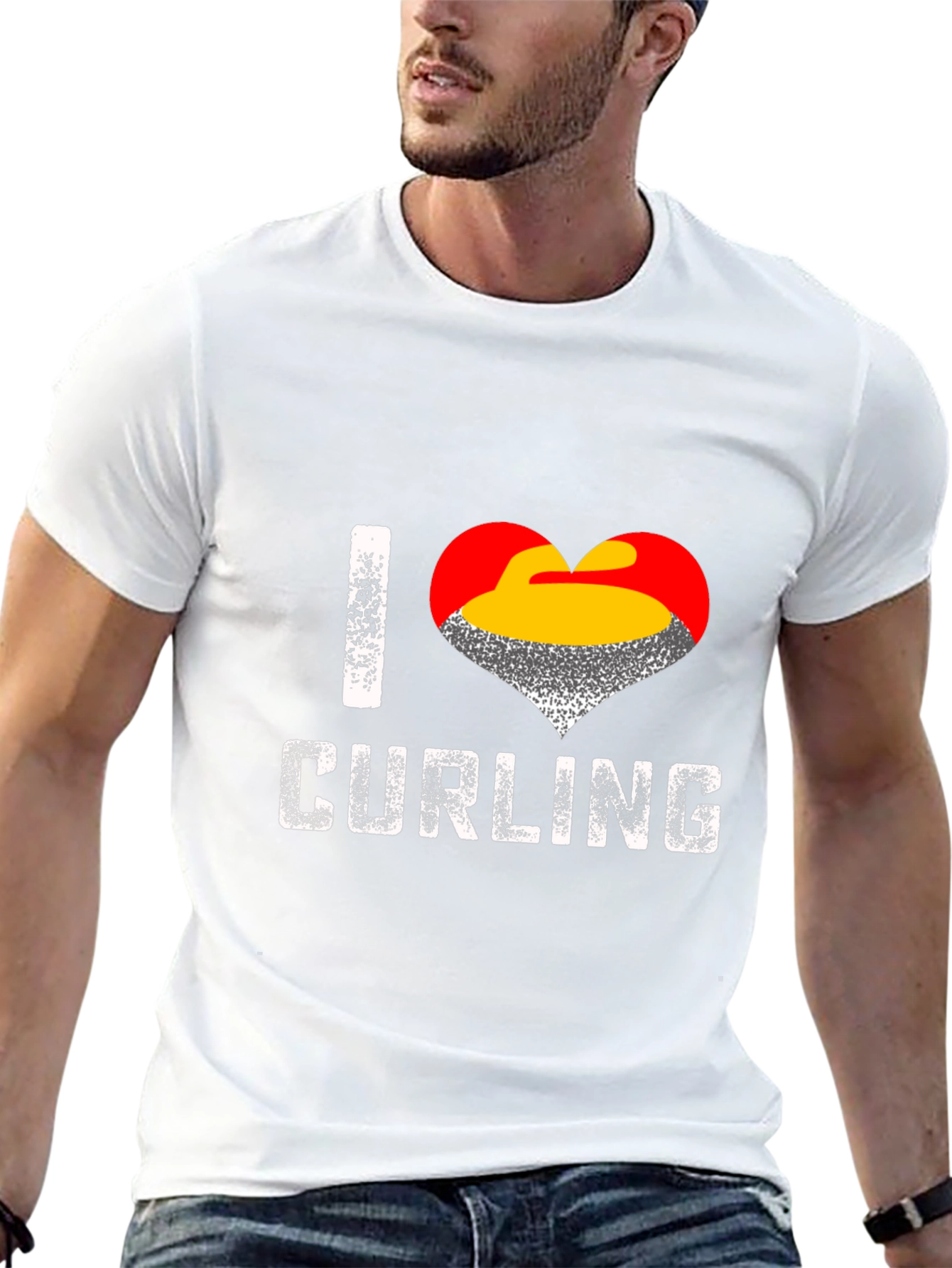 I Love Curling T-Shirt