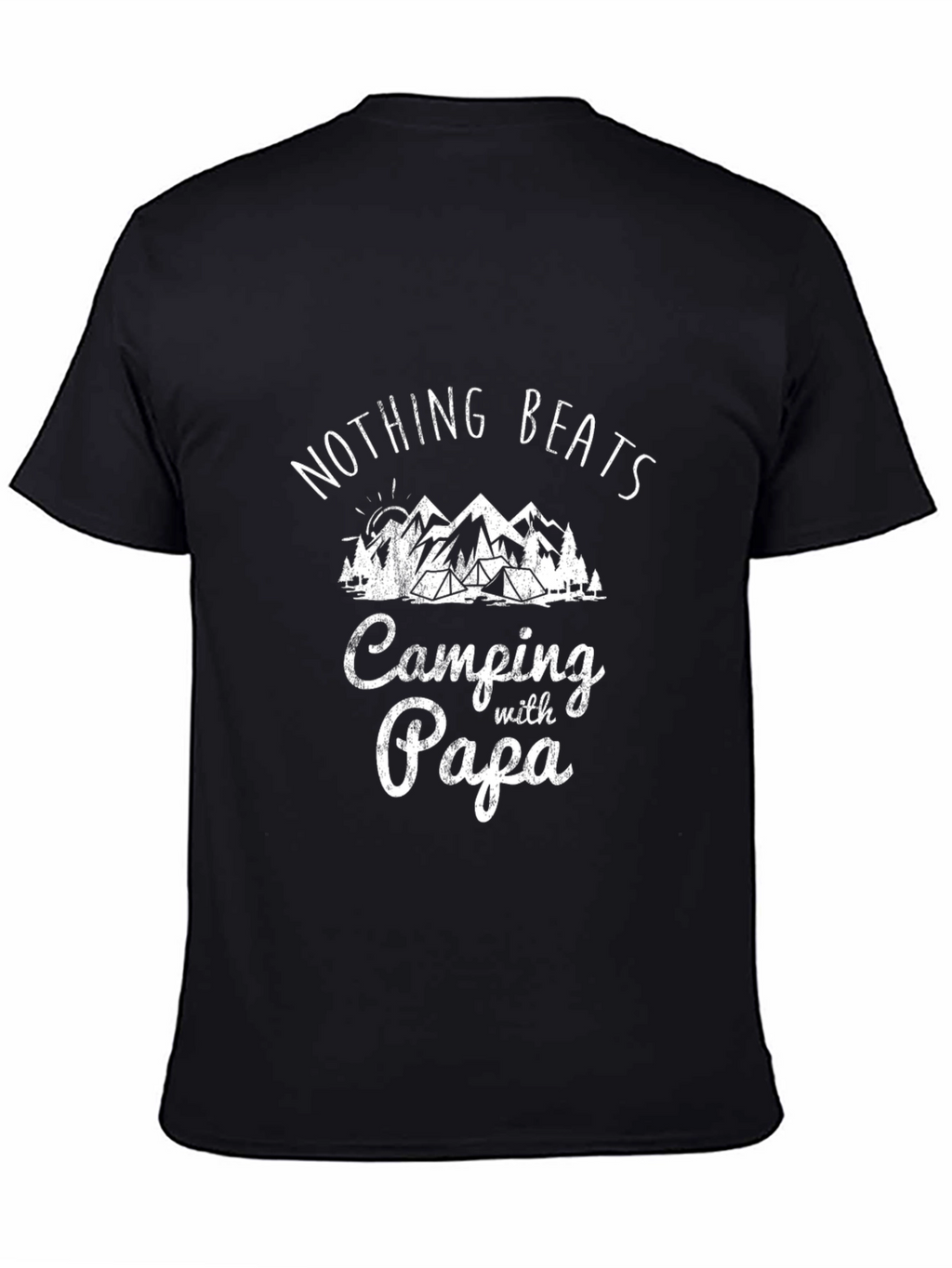 Camping with Papa T-Shirt | Nature Lover Tee