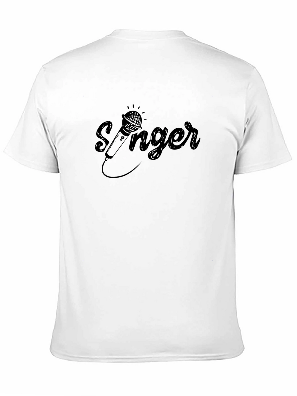 Singer Graphic Tee - Black Cotton Music Shirt