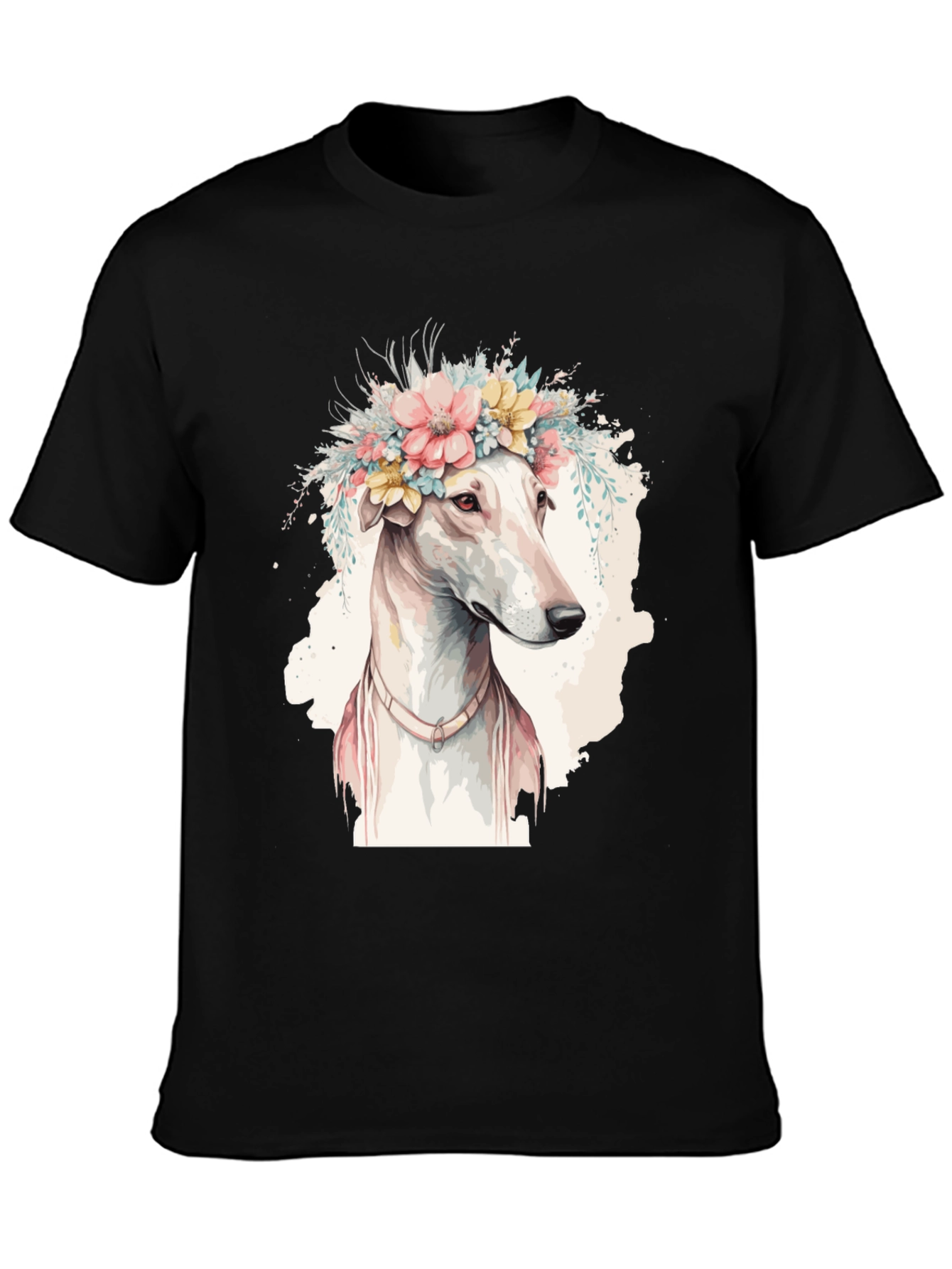 Dog with Floral Crown T-Shirt - Unique Pet Lover Gift