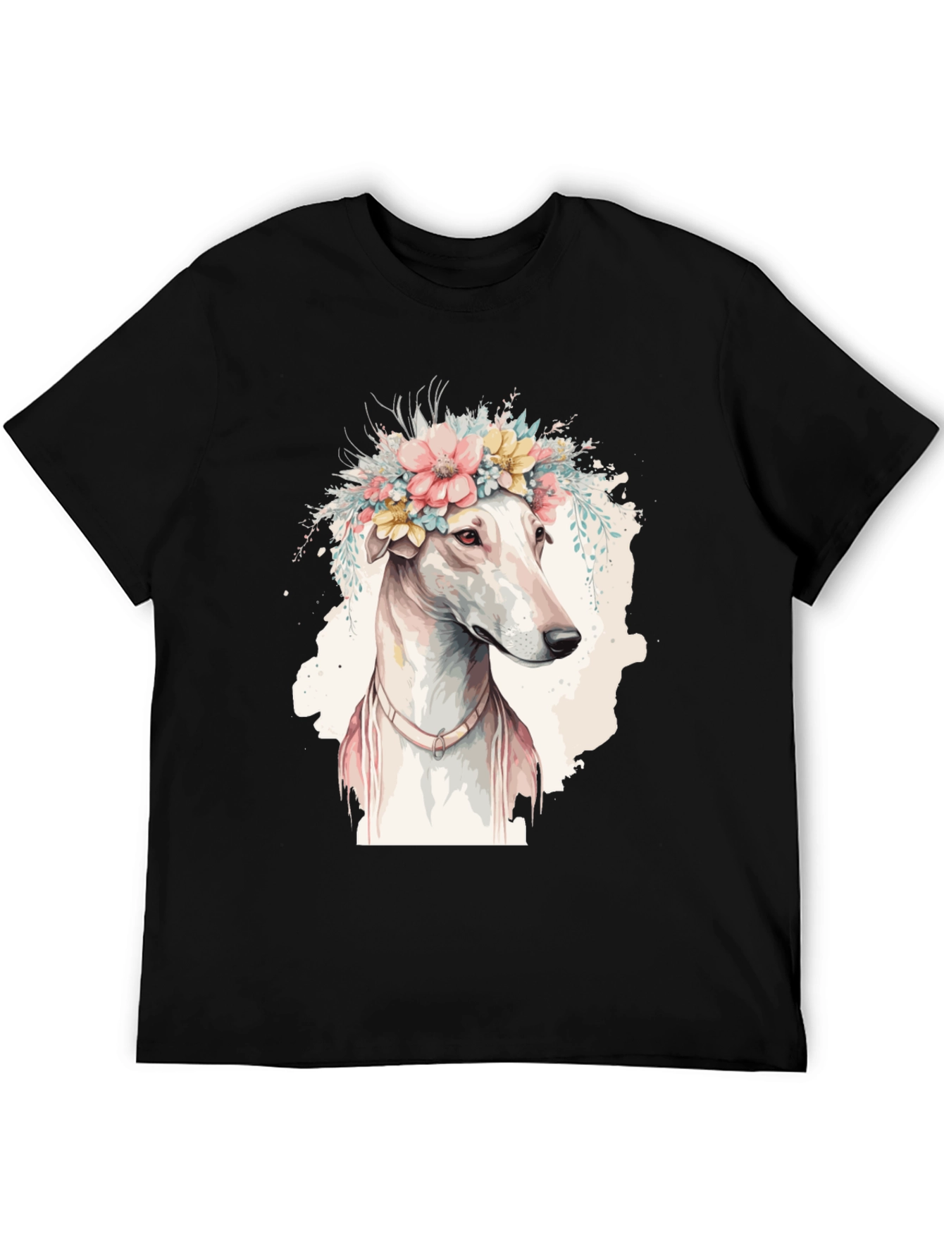 Dog with Floral Crown T-Shirt - Unique Pet Lover Gift