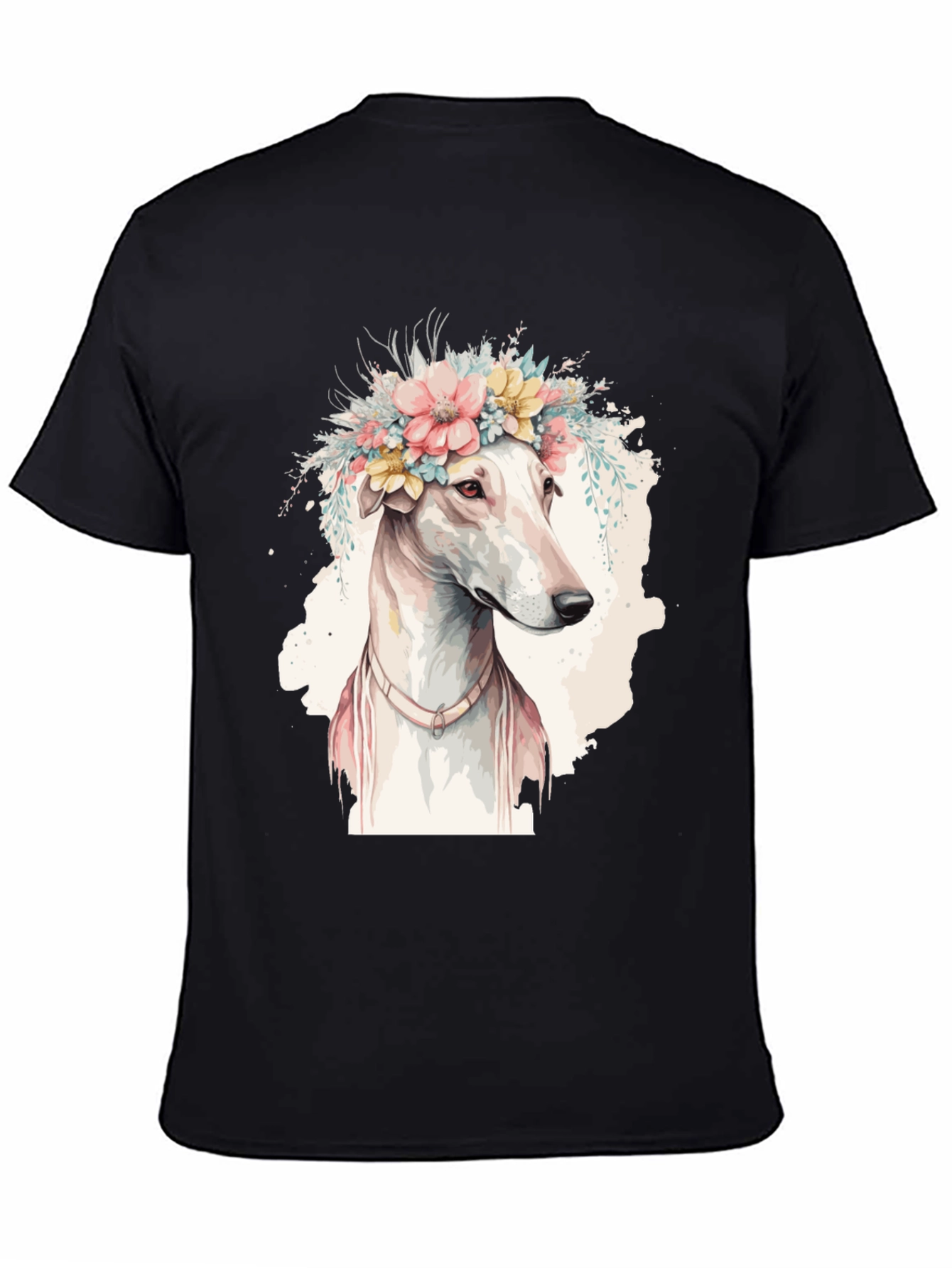 Dog with Floral Crown T-Shirt - Unique Pet Lover Gift